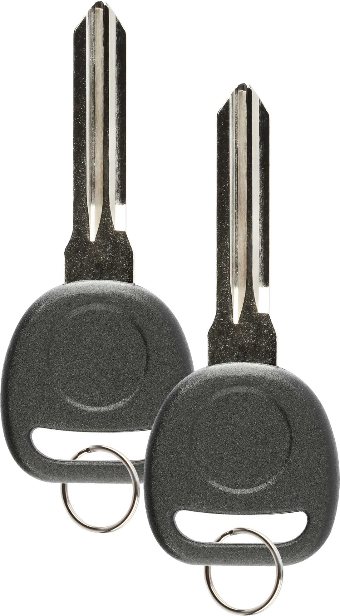 Discount Keyless Replacement Ignition Transponder Uncut Key Compatible With Id 46 Circle + (2 Pack)