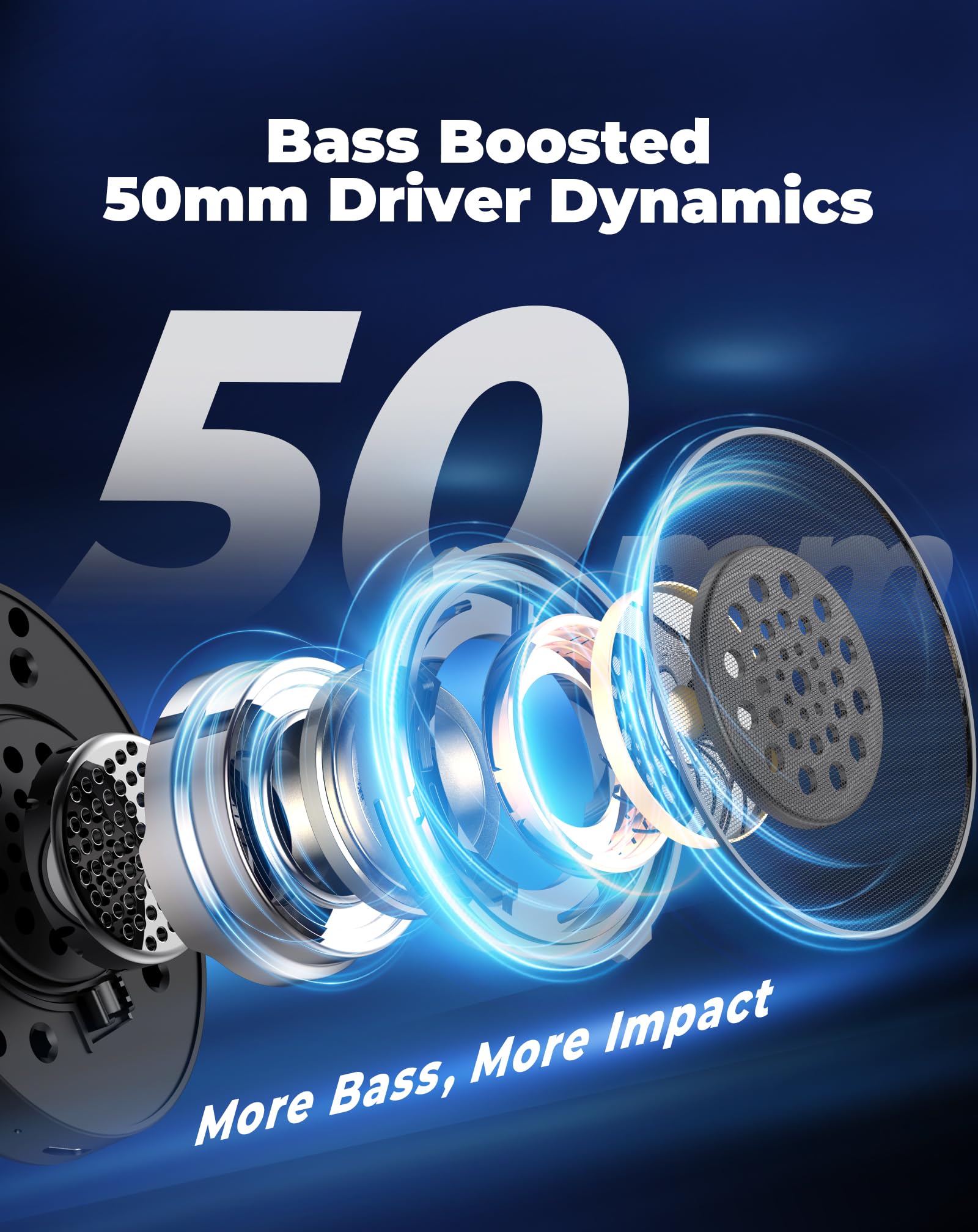 Havit H2002D Gaming Headsets For Ps4,Pc, 50Mm Drivers Surround Sound Ps5 Headset With Mic Gaming Headphones With Mic Durable Alu