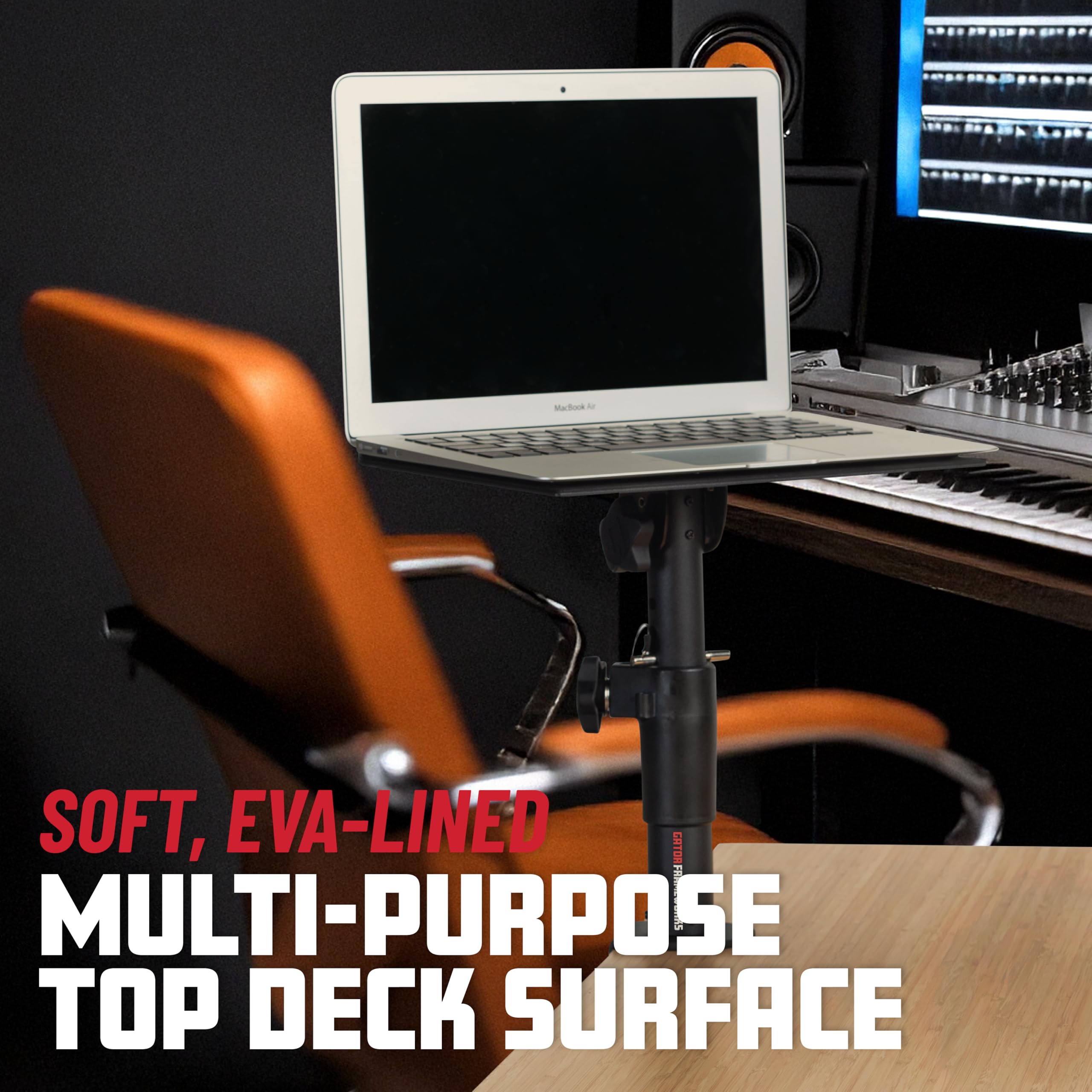 Gator Frameworks Desktop Clamp-On Studio Monitor And Speaker Stand - Set Of 2 (Gfwspkstmndskcmp)