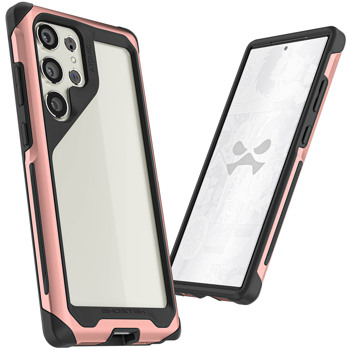 Ghostek Atomic Slim Samsung Galaxy S23 Plus Case For Women With Crystal Clear Back And Super Tough Military Grade Drop Protectio