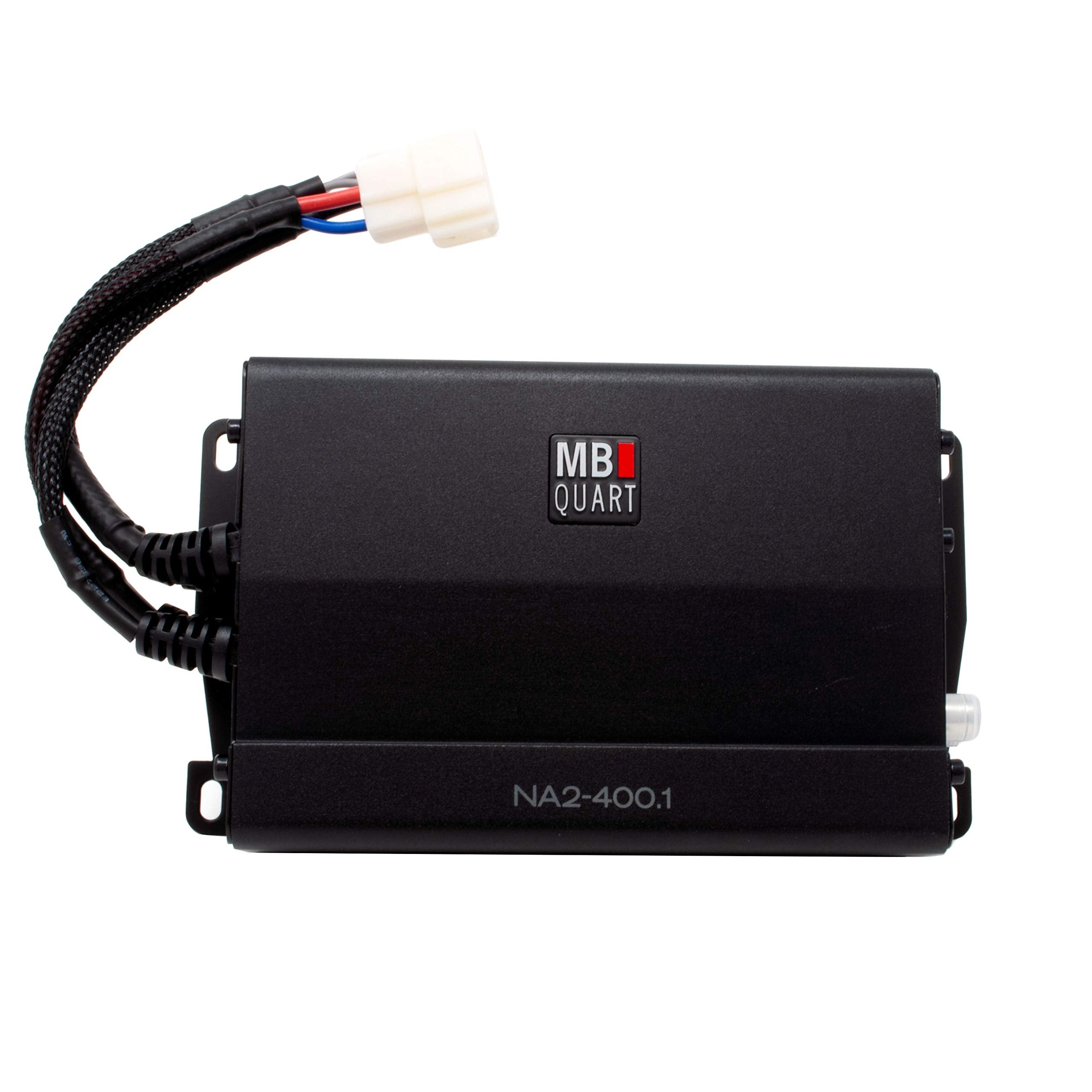 Mb Quart Marine Powersports Nautic 1 Channel 400 Watt Maximum Power Full Range Class D Amplifier With Pwm Mosfet Power, Black