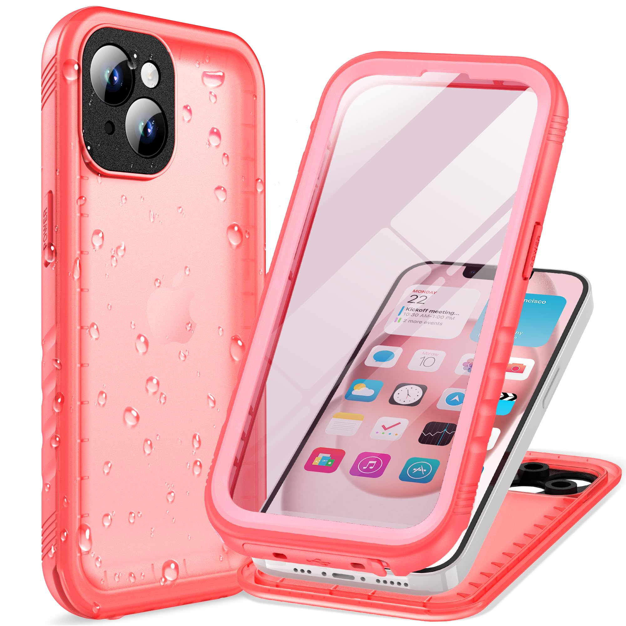 Cozycase TOP Military IP68 Waterproof Case for iPhone 13 Mini - Heavy Duty 360 Shockproof Full Body with Screen Camera Protector