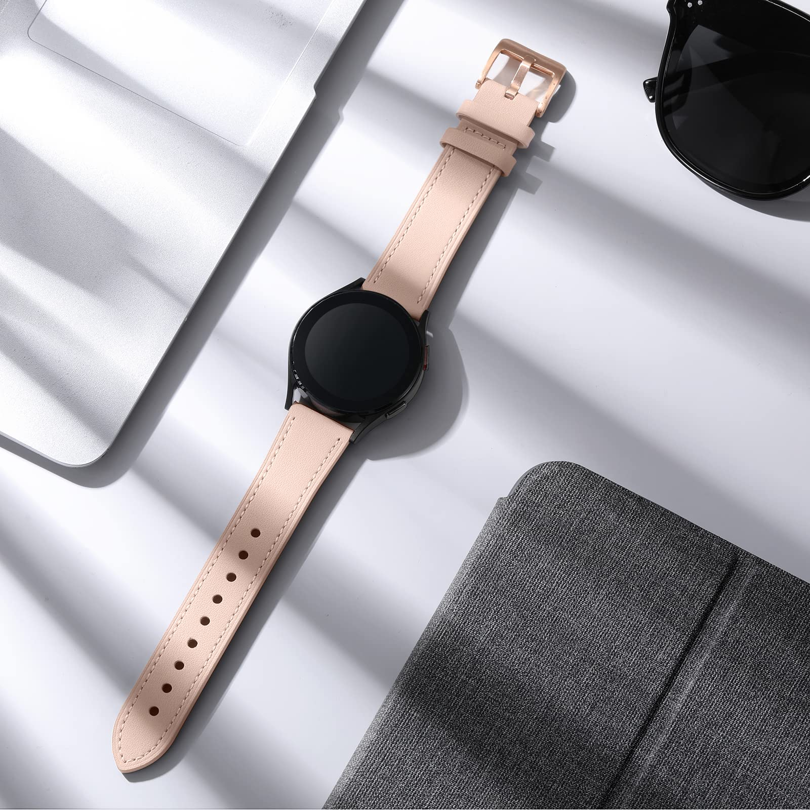 Geak Leather Bands Compatible With Samsung Galaxy Watch 7 Band 40Mm 44Mm/Watch 6 5 4 Band 40Mm 44Mm/Watch 6 Classic Band 47Mm 43