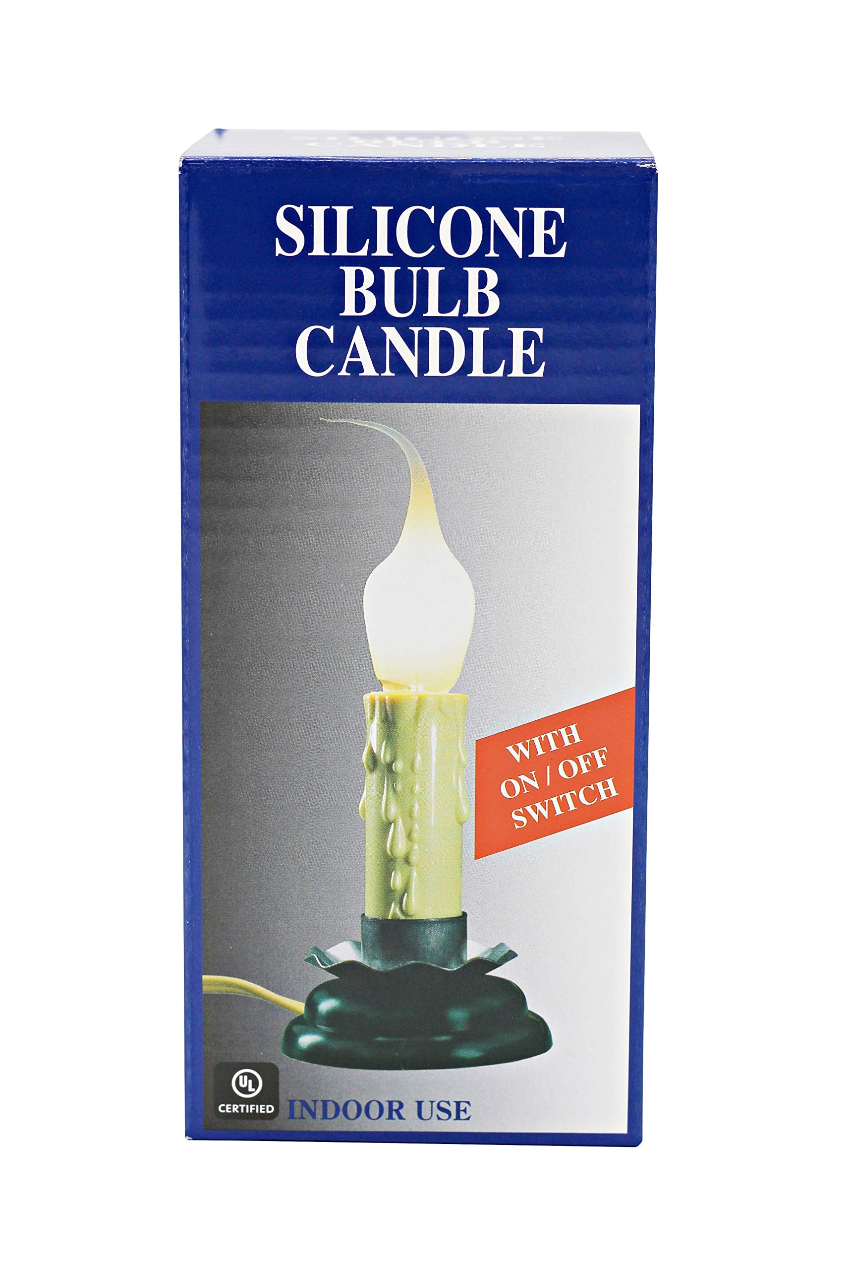 Creative Hobbies Rustic Country Candle Lamp, 5 In, On/Off Switch, Metal Trim, Plug In