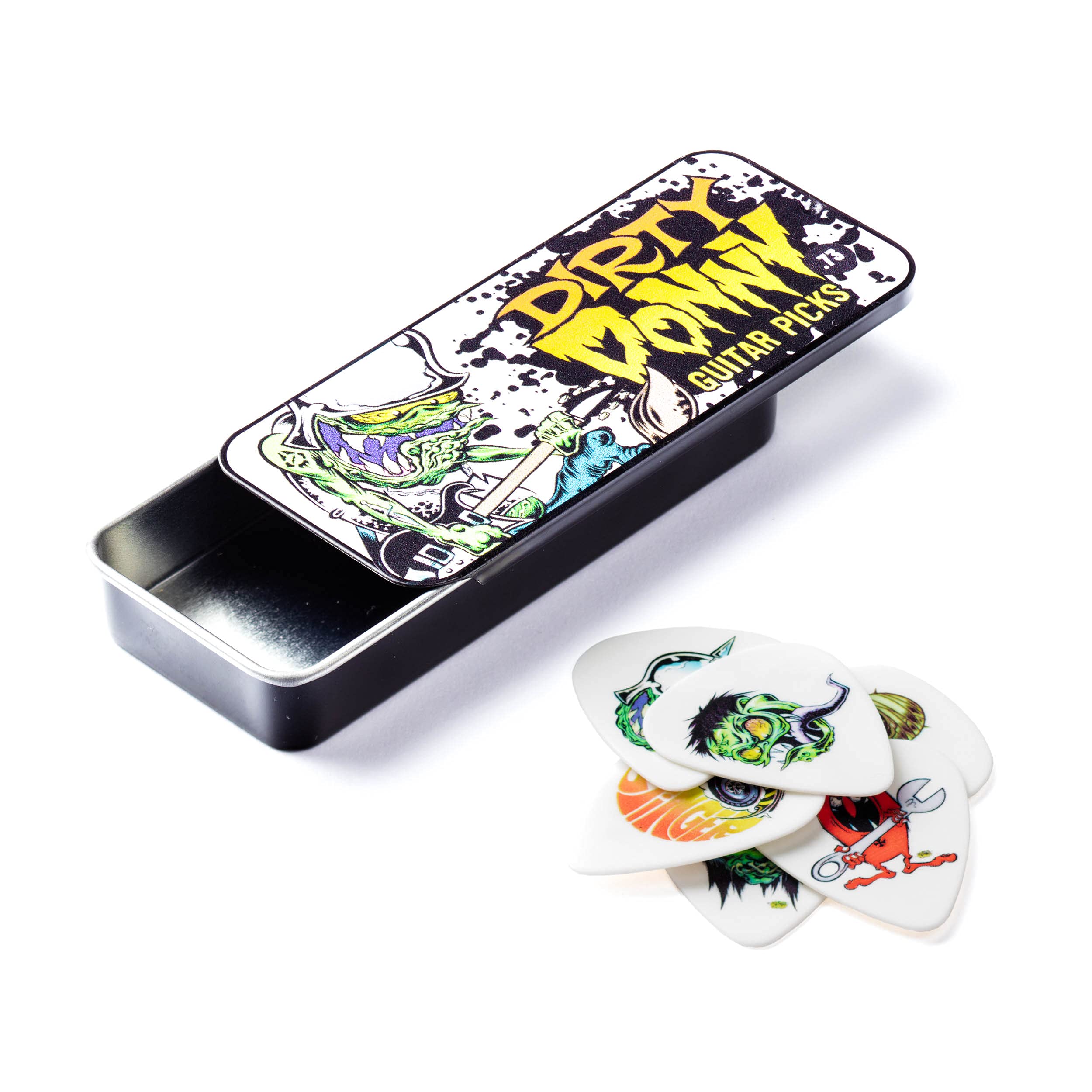 Dunlop Bl111T.60 Dirty Donny Series 1 Pick Tin, Assorted.60Mm, 6 Picks/Tin