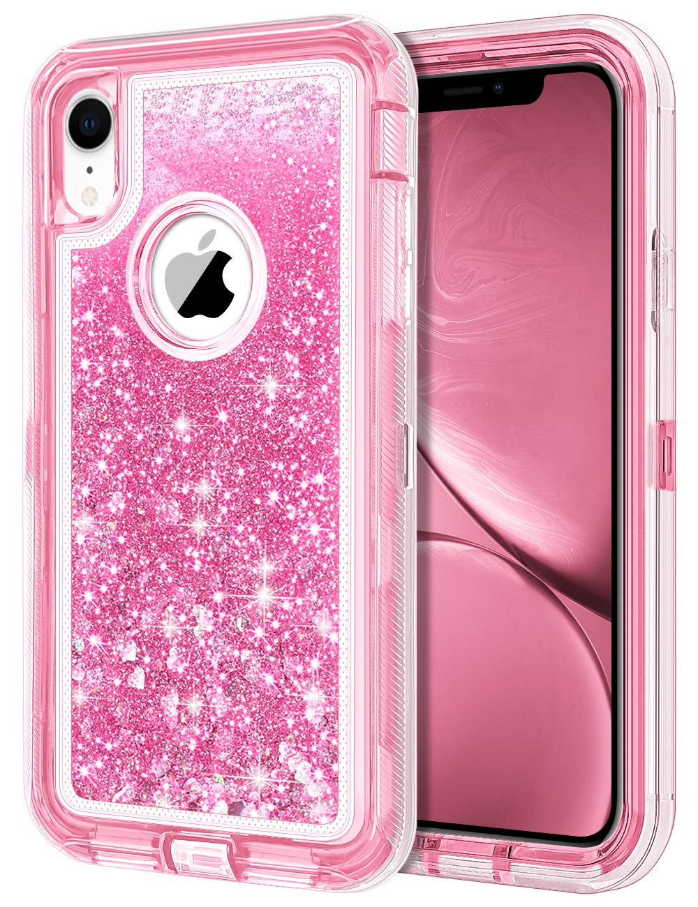 Jakpak Case For Iphone Xr Case Glitter Bling Sparkle For Girls Woman Iphone Xr Case Heavy Duty Shockproof Full Body Protective S