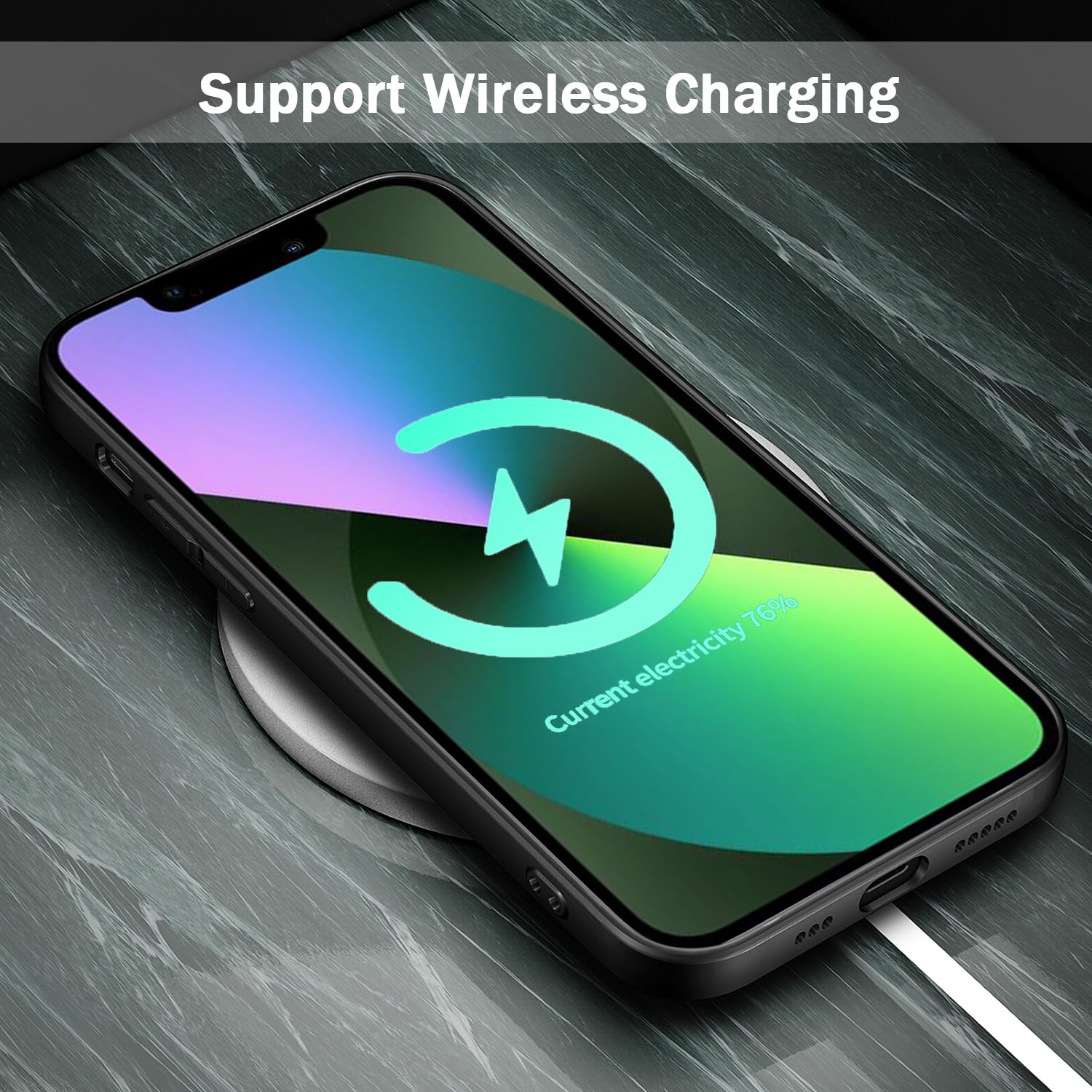 Tenoc Phone Case Compatible With Iphone 13 Mini, Black Case Anti Fingerprint Protective Bumper Matte Cover For 5.4 Inch