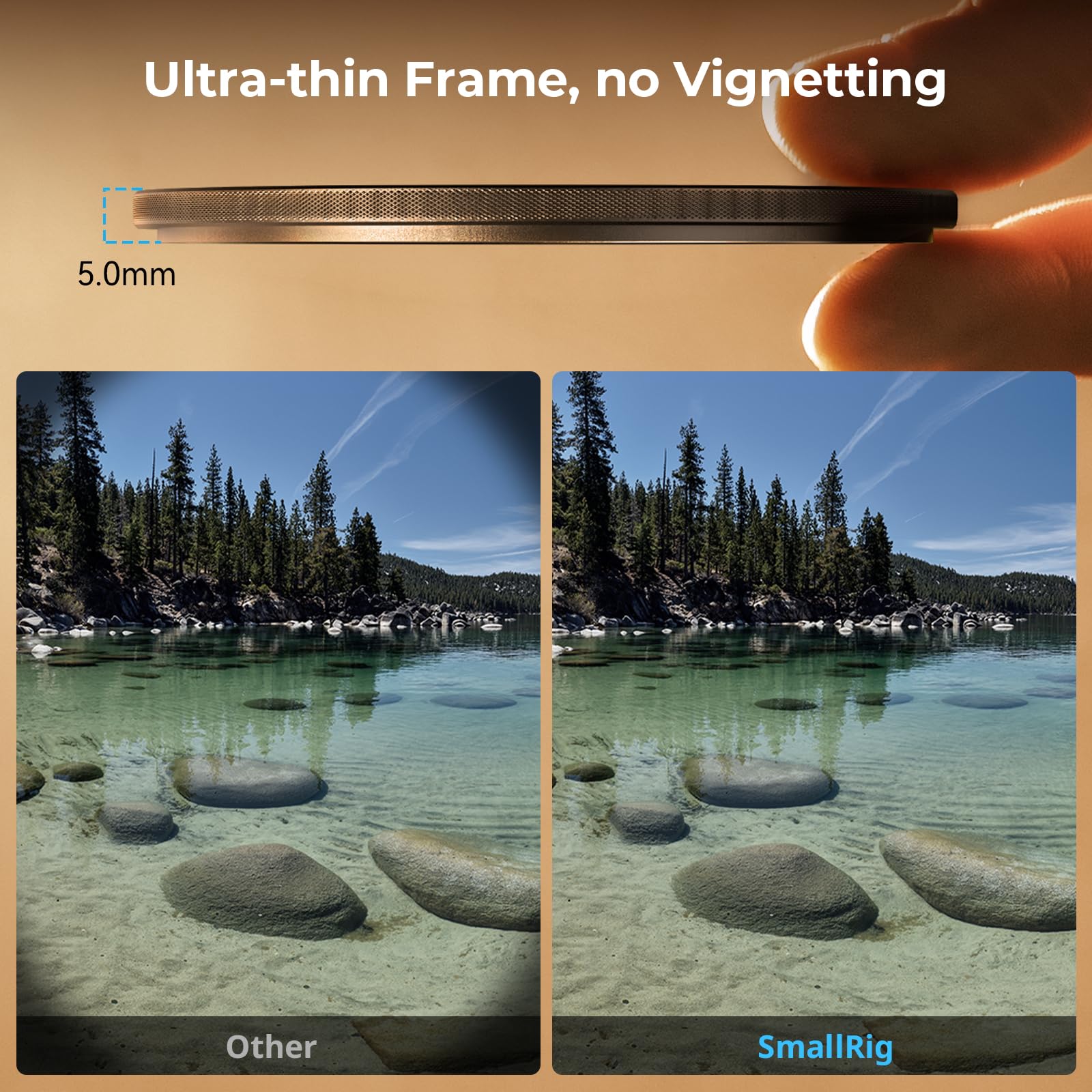 Smallrig 67Mm Magnetic Circular Polarizers Filter + 67Mm Threaded Filter Ring, Hd Optical Glass 28 Layer Multi Nano Coated Circu