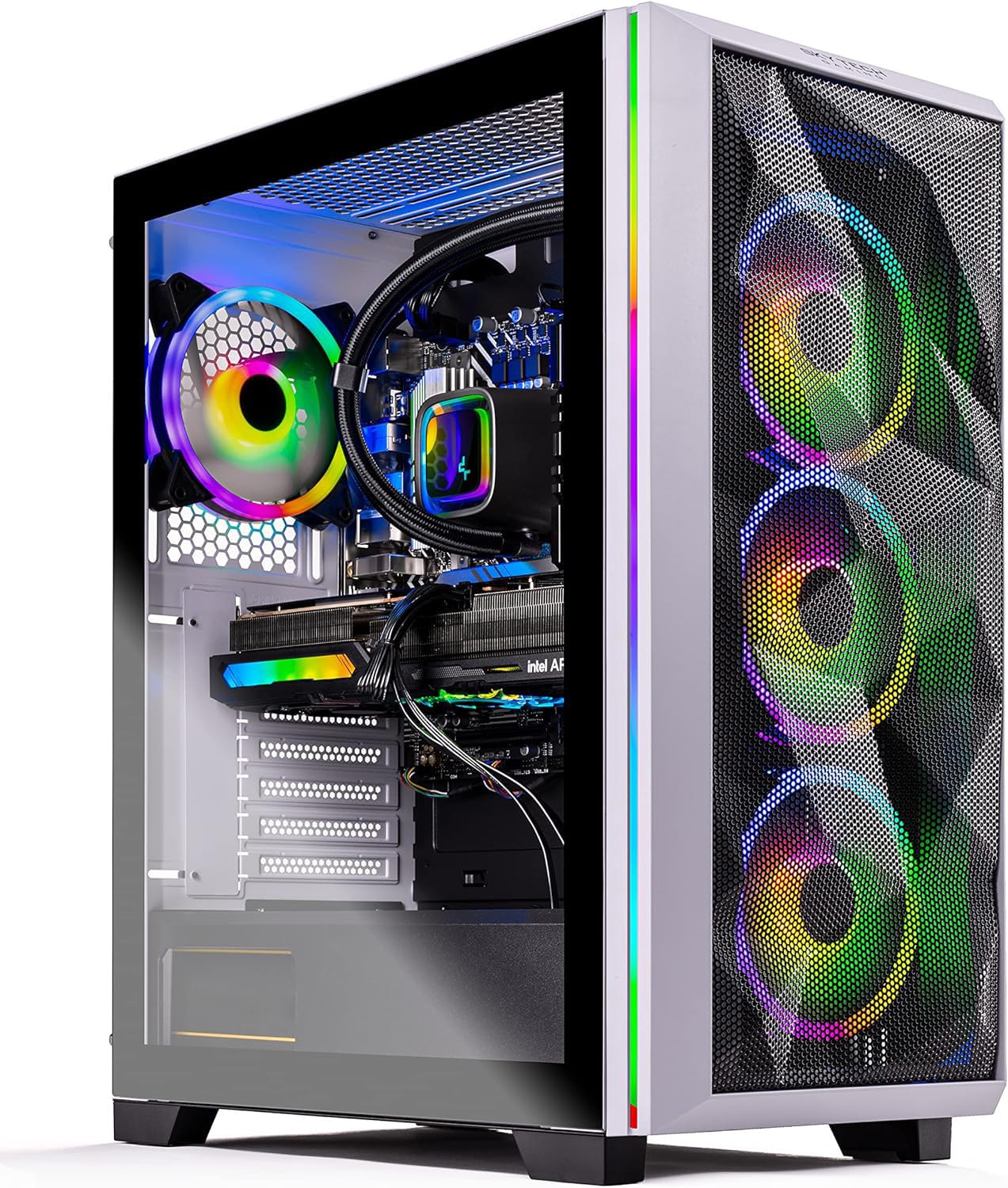 Skytech Gaming Pc Desktop   Intel Core I7 12700F 2.1 Ghz, Intel Arc A770, 1Tb Nvme Gen4 Ssd, 16Gb Ddr4 Ram 3200, 650W Gold Psu,