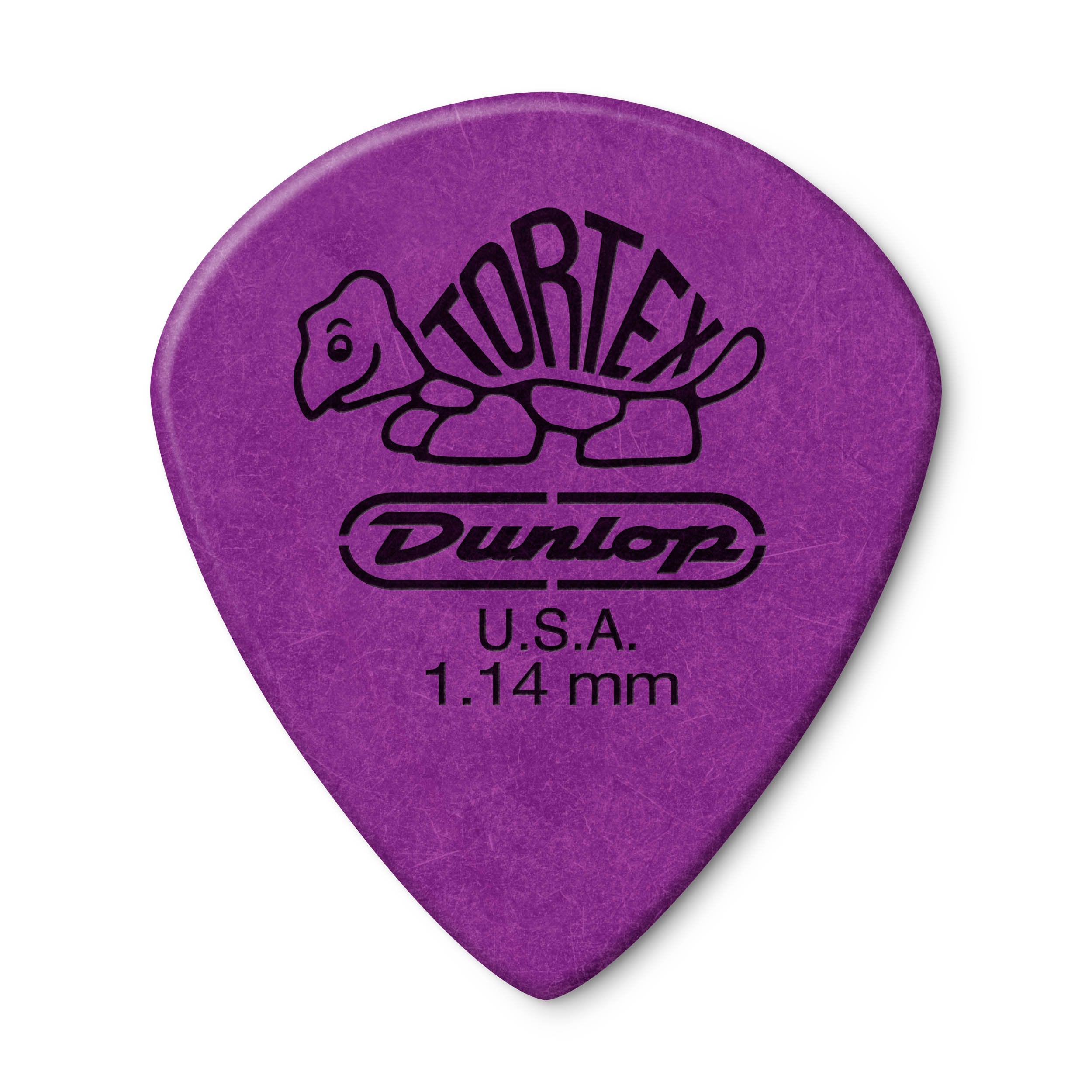 Dunlop 498P1.14 Tortex Jazz Iii Xl, Purple, 1.14Mm, 12/Player'S Pack