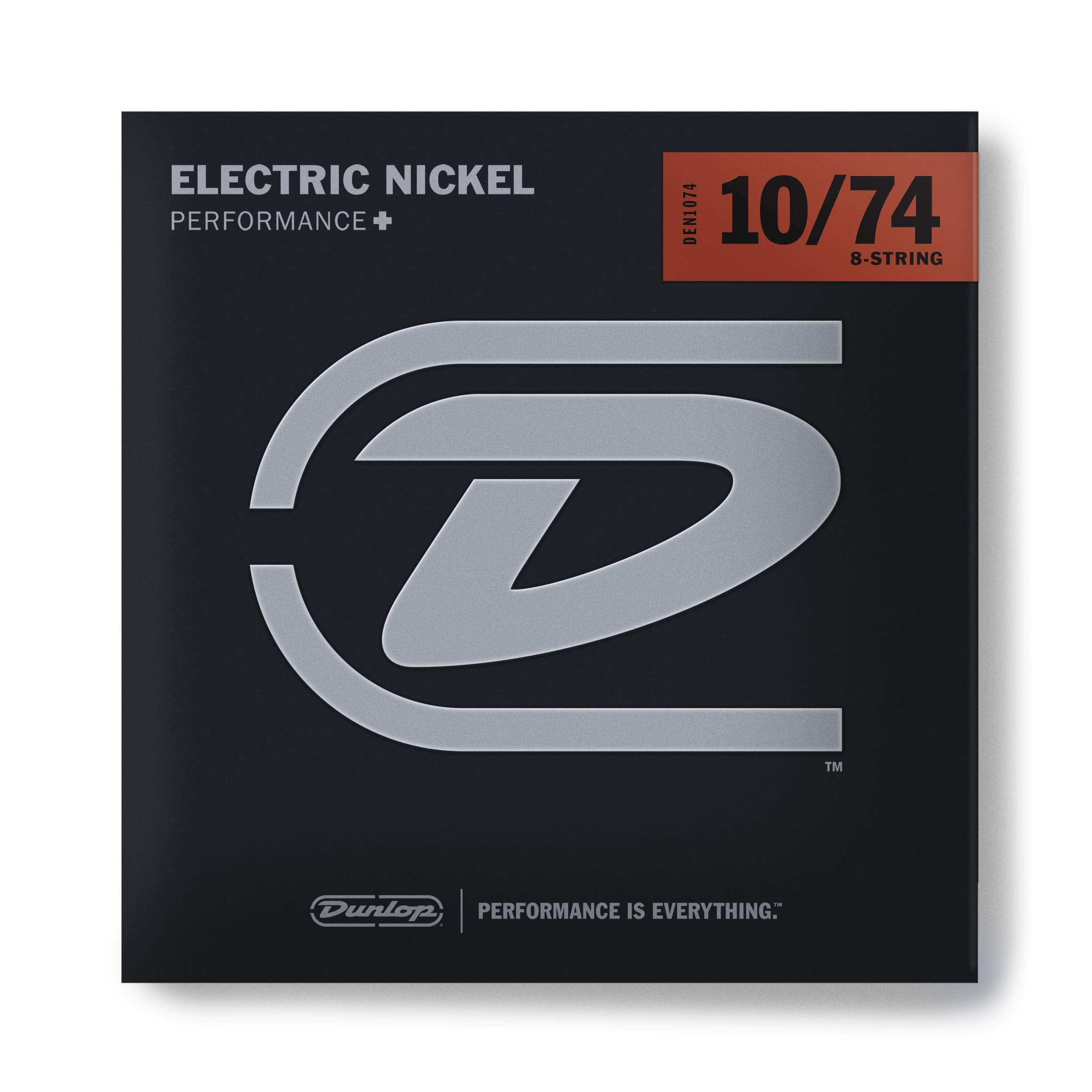 Dunlop 10 74 | 8 Lab Nickel Wound Electric Guitar Strings (38120107401)