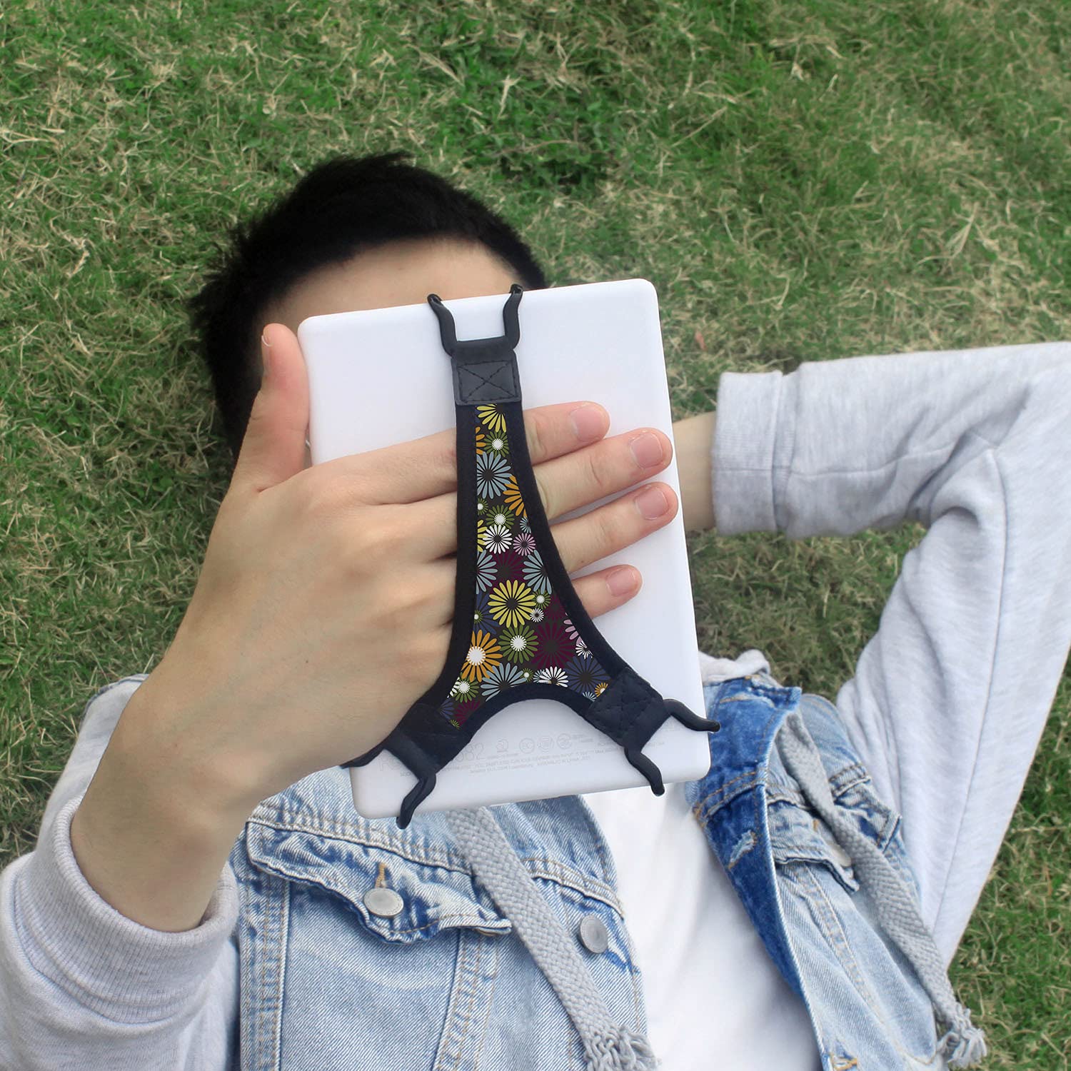 Tfy Security Floral Hand Strap Finger Grip Holder For 6 Inch - Kindle Paperwhite/Kindle Voyage/Kindle Oasis/Sony Prs-350 / Kobo