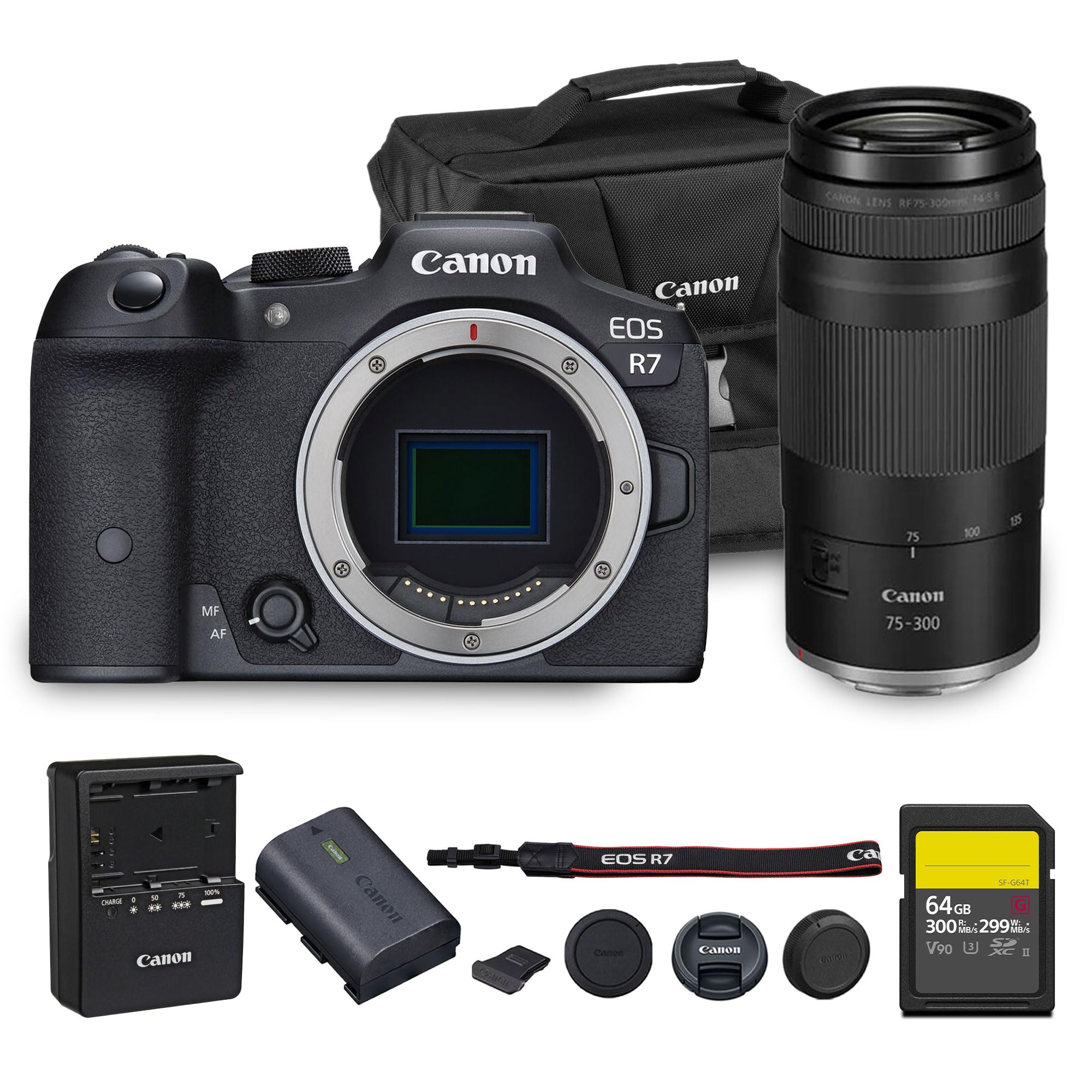 Canon EOS R7 Mirrorless Camera | 32.5MP APS-C Sensor 4K 60p Video | Fast Autofocus in-Body Stabilization for Wildlife and Sports