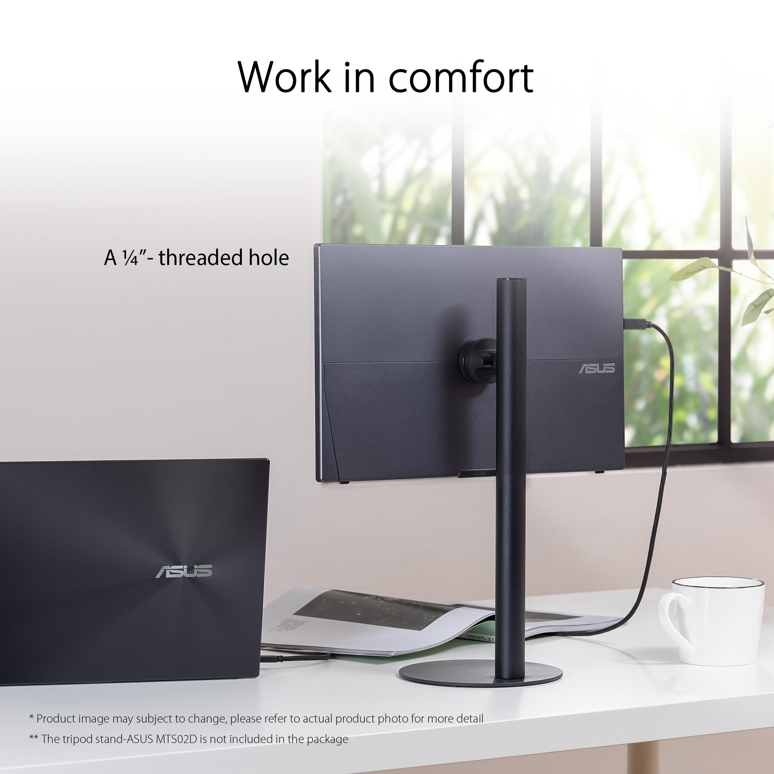 Asus Zenscreen 15.6    1080P Portable Monitor (Mb16Acvr)   Full Hd, Ips, Eye Care, Flicker Free, Blue Light Filter, Kickstand, U