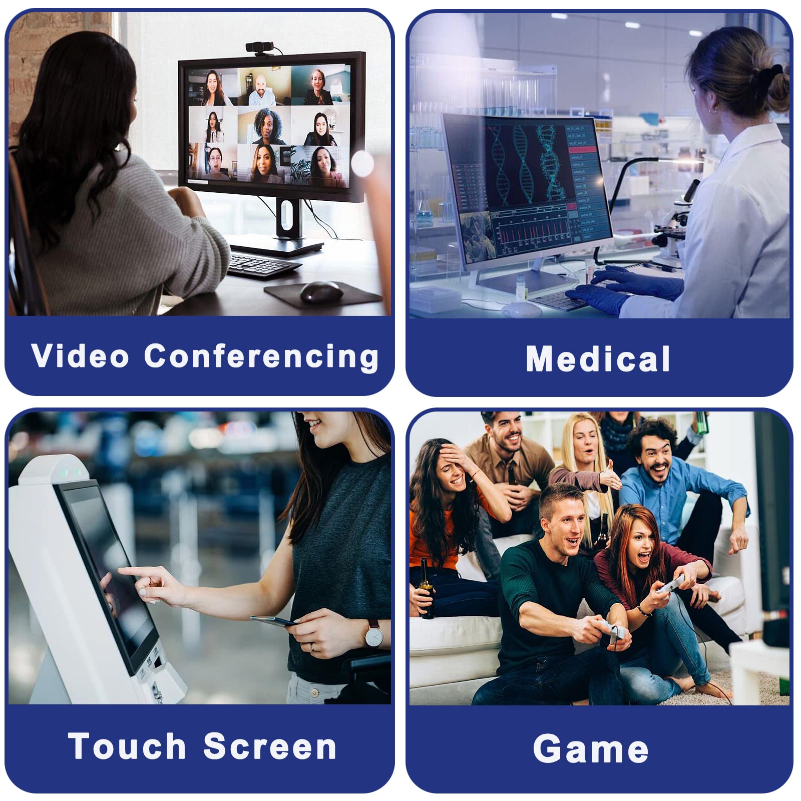 Lornceng Usb 2.0 Extender Up To 164Ft Over Cat5E/6/7, 4 Usb 2.0 Ports, Usb Over Ethernet Extender Rj45, Plug And Play, No Driver