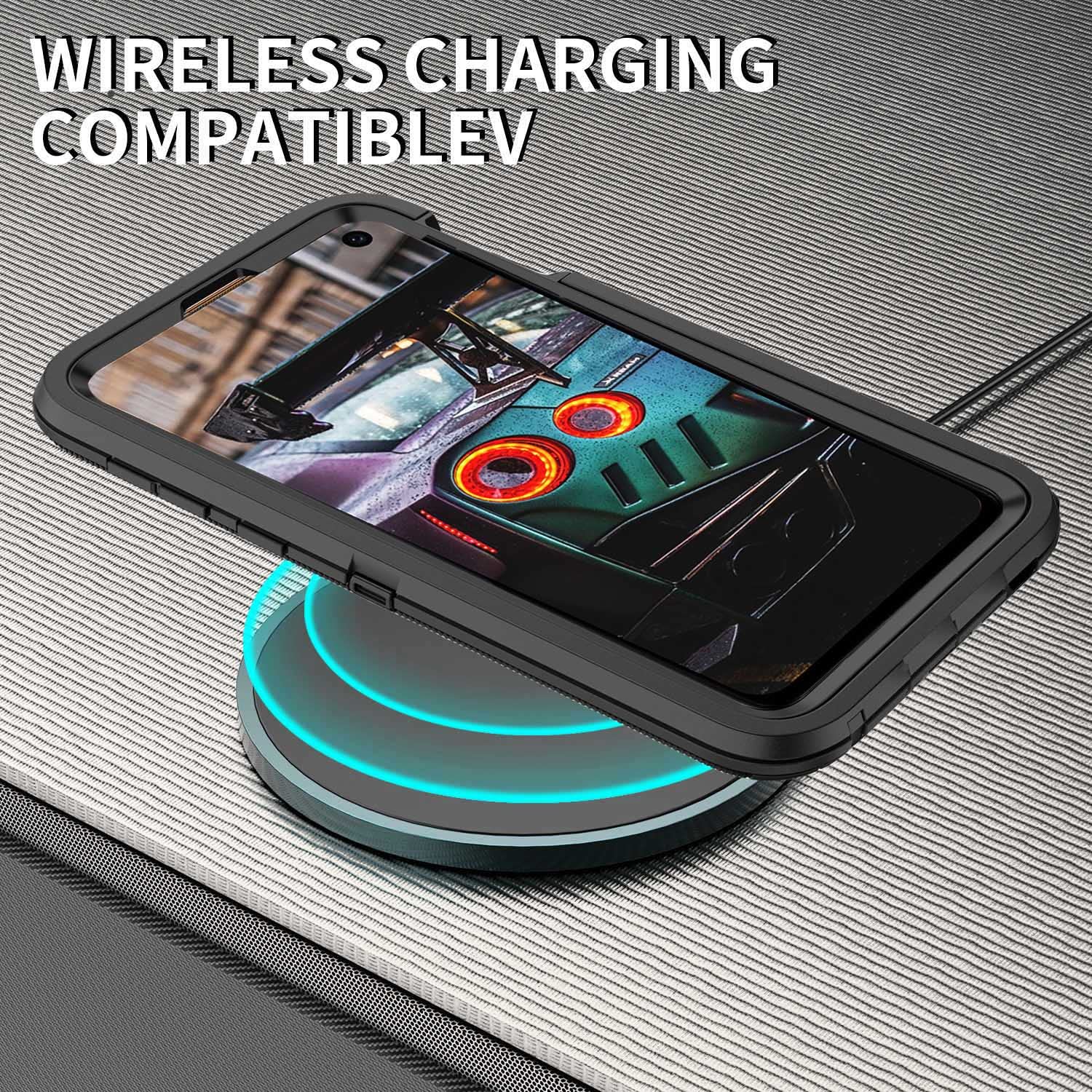 Mieziba For Galaxy S10E Case,Shockproof Dropproof Dustproof,3 Layer Full Body Protection Heavy Duty High Impact Hard Cover Case