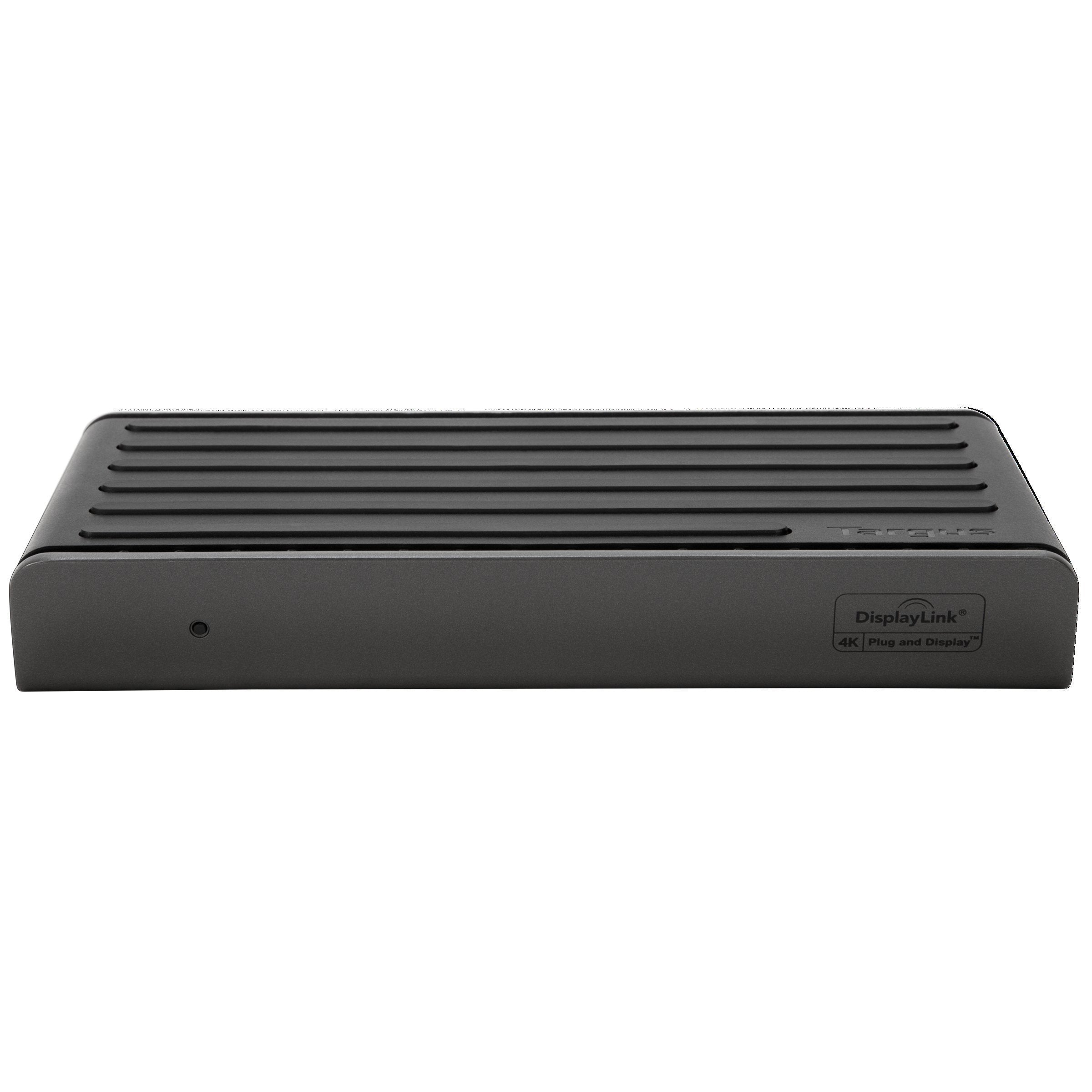 Targus USB-C Universal Dual Video 4K Laptop Docking Station with Charging Power, Audio, & 4 USB Ports for PC, Mac, & Android (DO