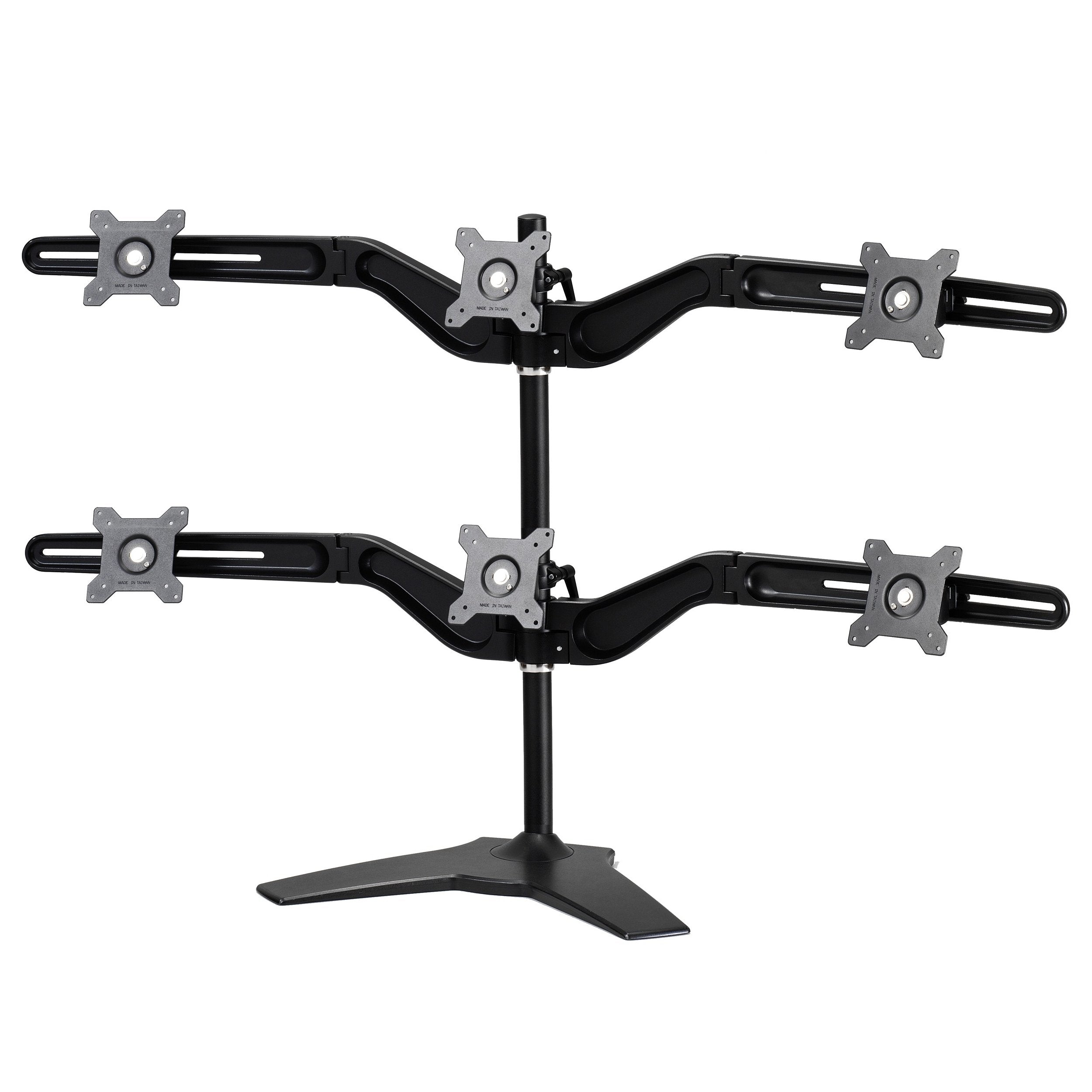 Amer Mounts Amr6S: Hex Monitor Mount   Desk Stand   Displays Up To 6/Six 24 Inch Lcd/Led Screens