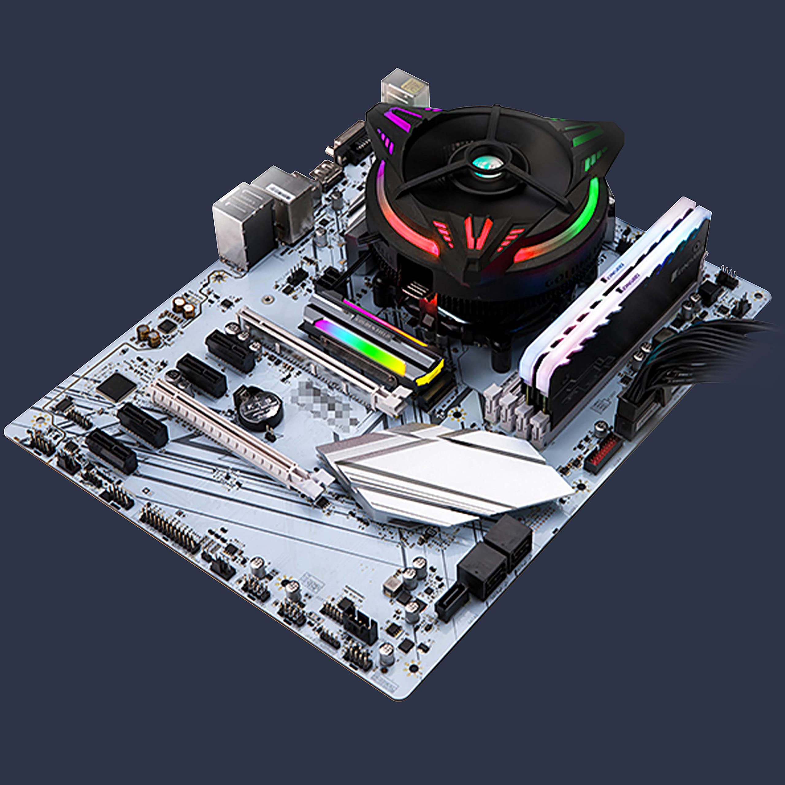 Xmsjsiy Argb M.2 Heatsink Cooler M.2 Ssd Solid State Disk Radiator 5V 3Pin Argb Double Sided Heat Sink With Thermal Silicone Pad