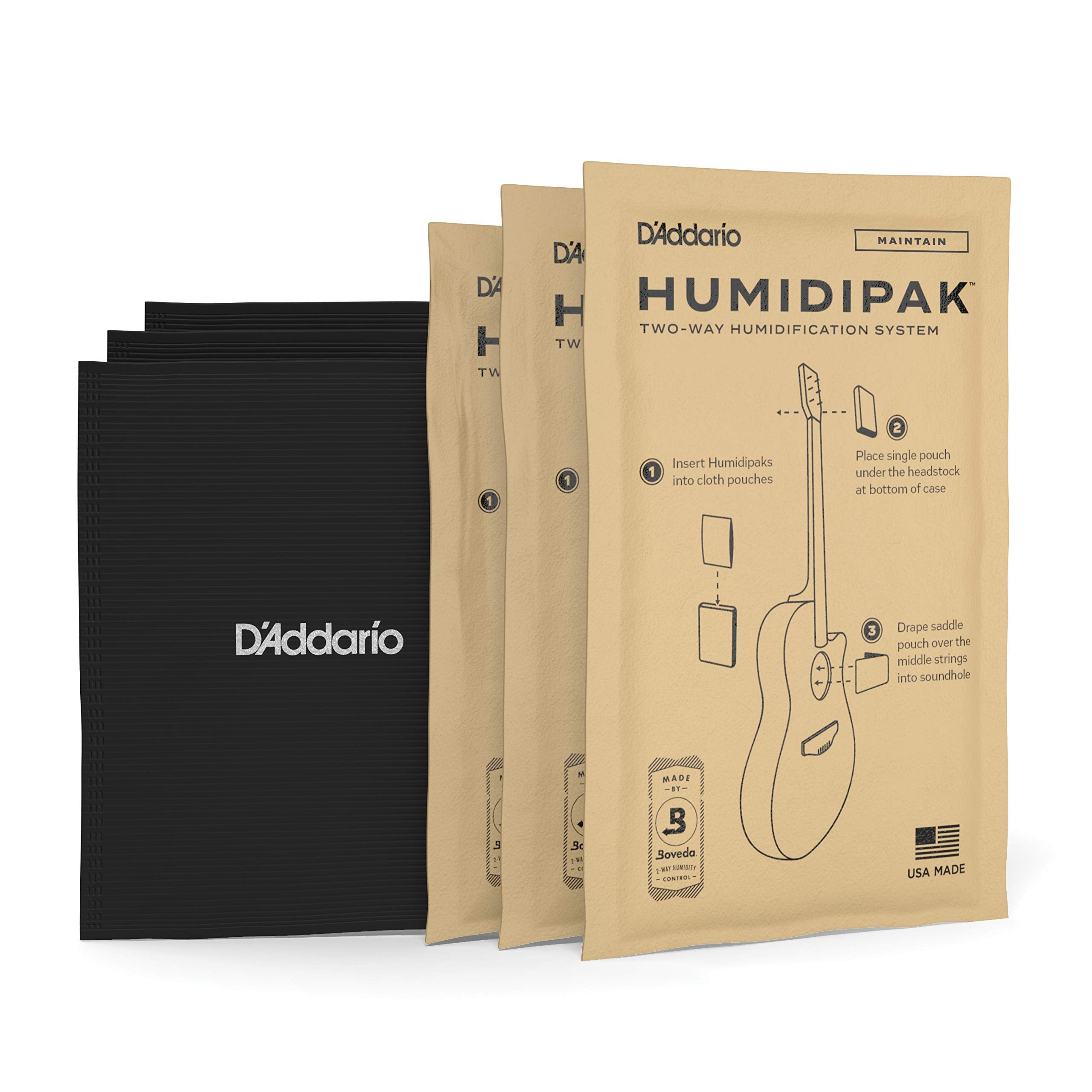 D'Addario Accessories Guitar Humidifier System   Humidipak Maintain Kit   Automatic Humidity Control System   Maintenance Free,