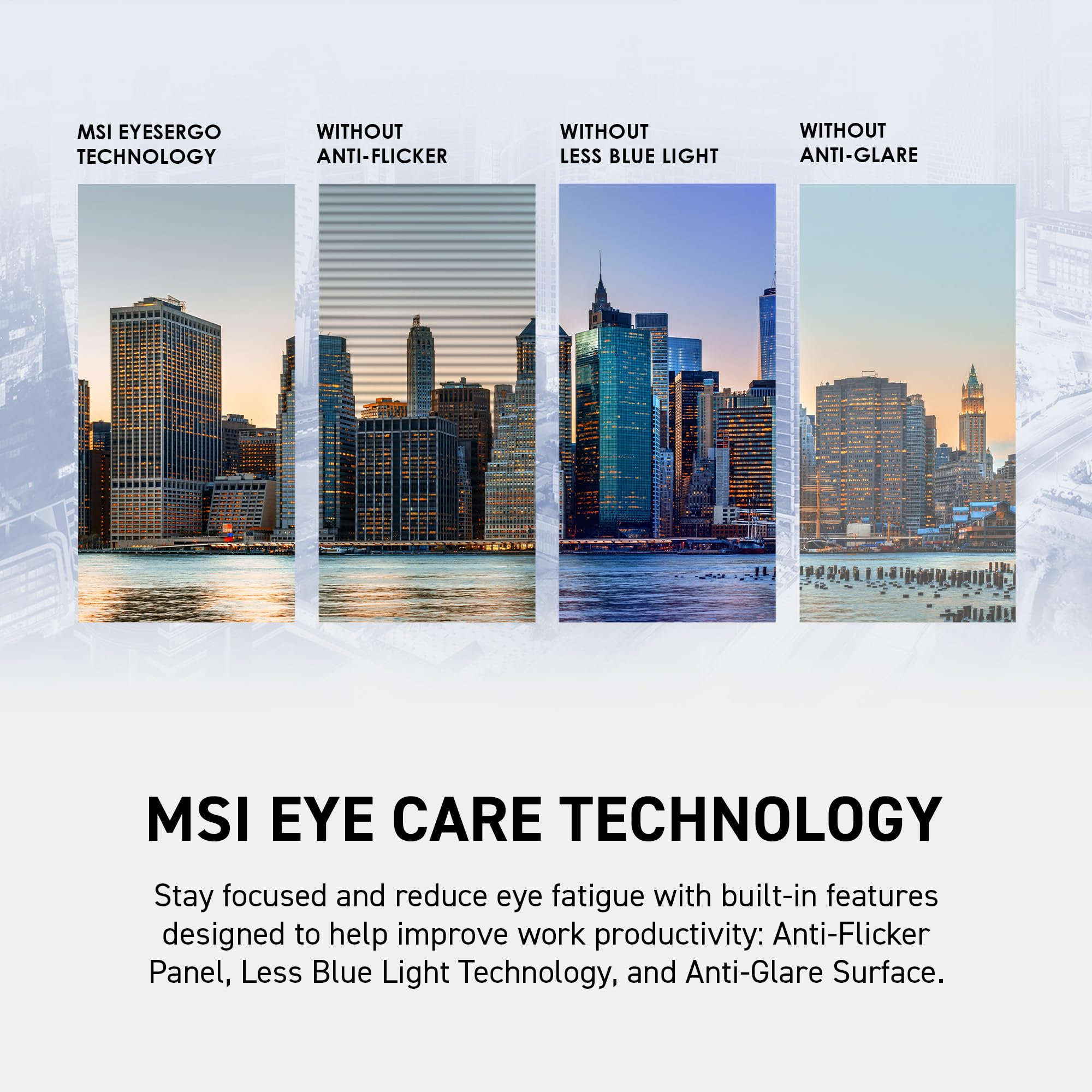 Msi Pro Mp243Xw, 24 Monitor Ips Fhd (1920 X 1080) Non-Glare With Super Narrow Bezel 100Hz 1Ms 16:9 With Tilt Stand, White