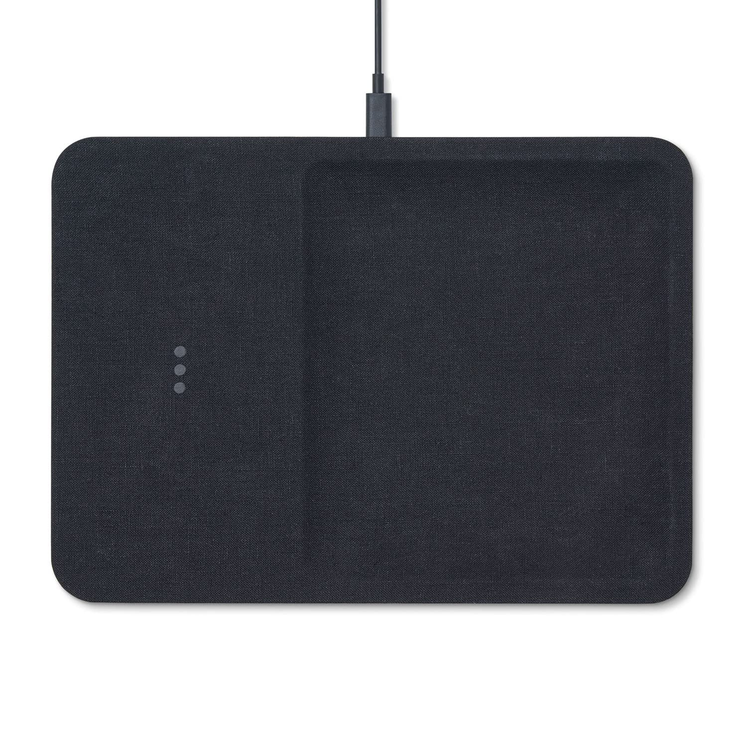 courant catch:3 Essentials - Belgian Linen Wireless charger & Valet Tray - Qi-certified, compatible with iPhone 14, 13, 12, 11, 
