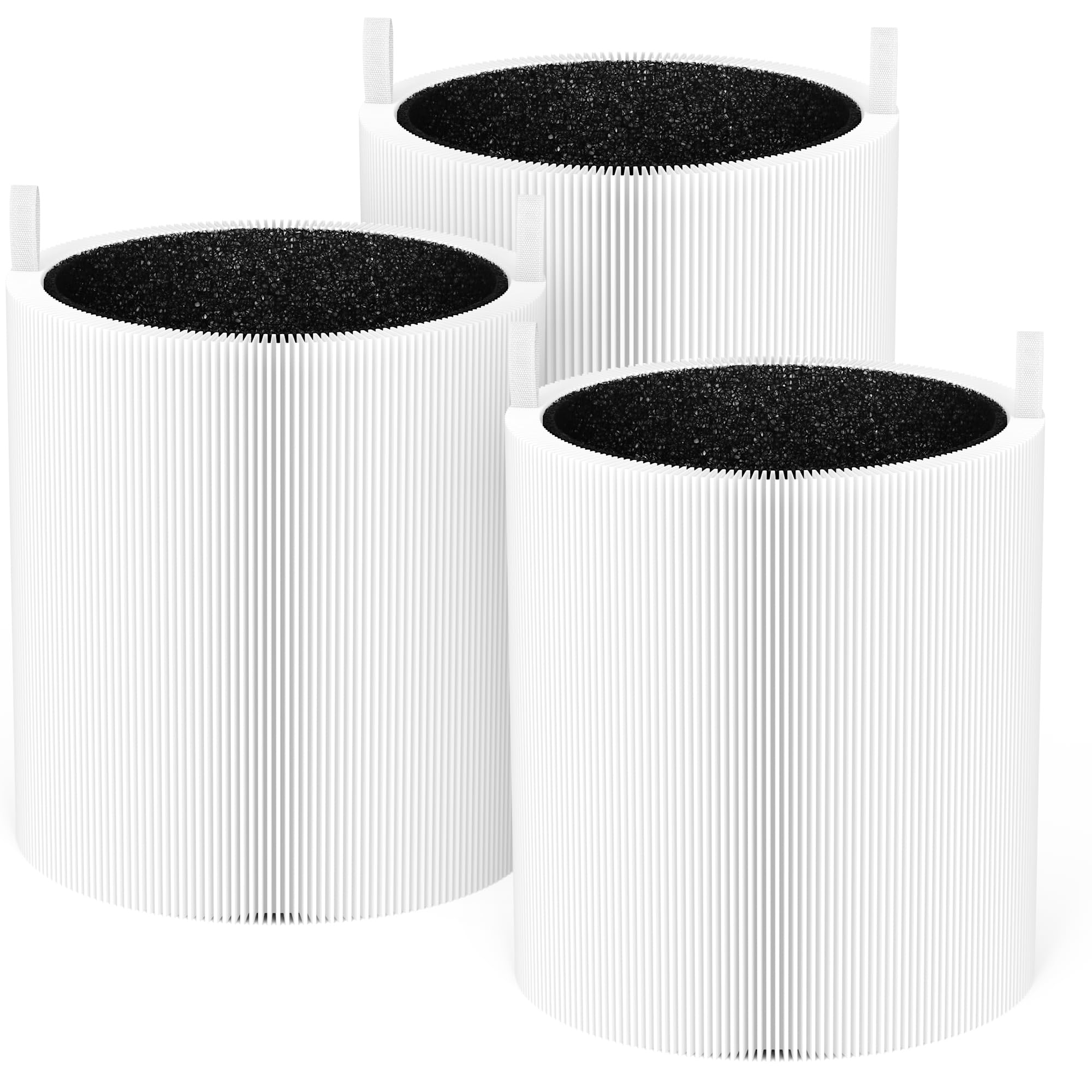 Xbww 3 Packs Blue Pure 511 Replacement Filters For Blueair Blue Pure 511 Air Cleaner Purifier,2 In 1 Filter Of H13 True Hepa And