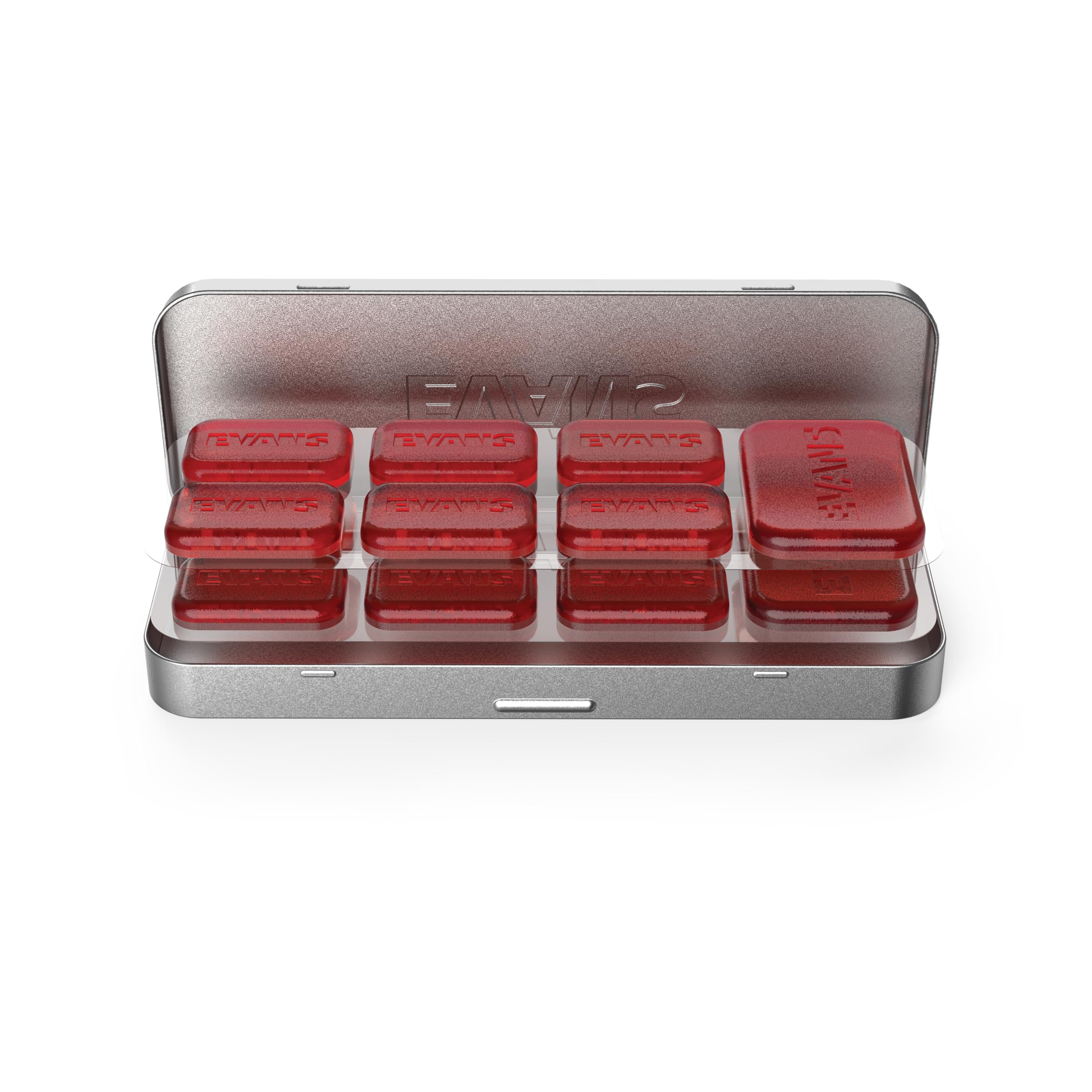 Evans Mini Eq Pods Drum Damper Gels - Small Dampeners - Stain-Free, Holds Shape - Apply And Remove - Keeps Grip, Shape, Effectiv