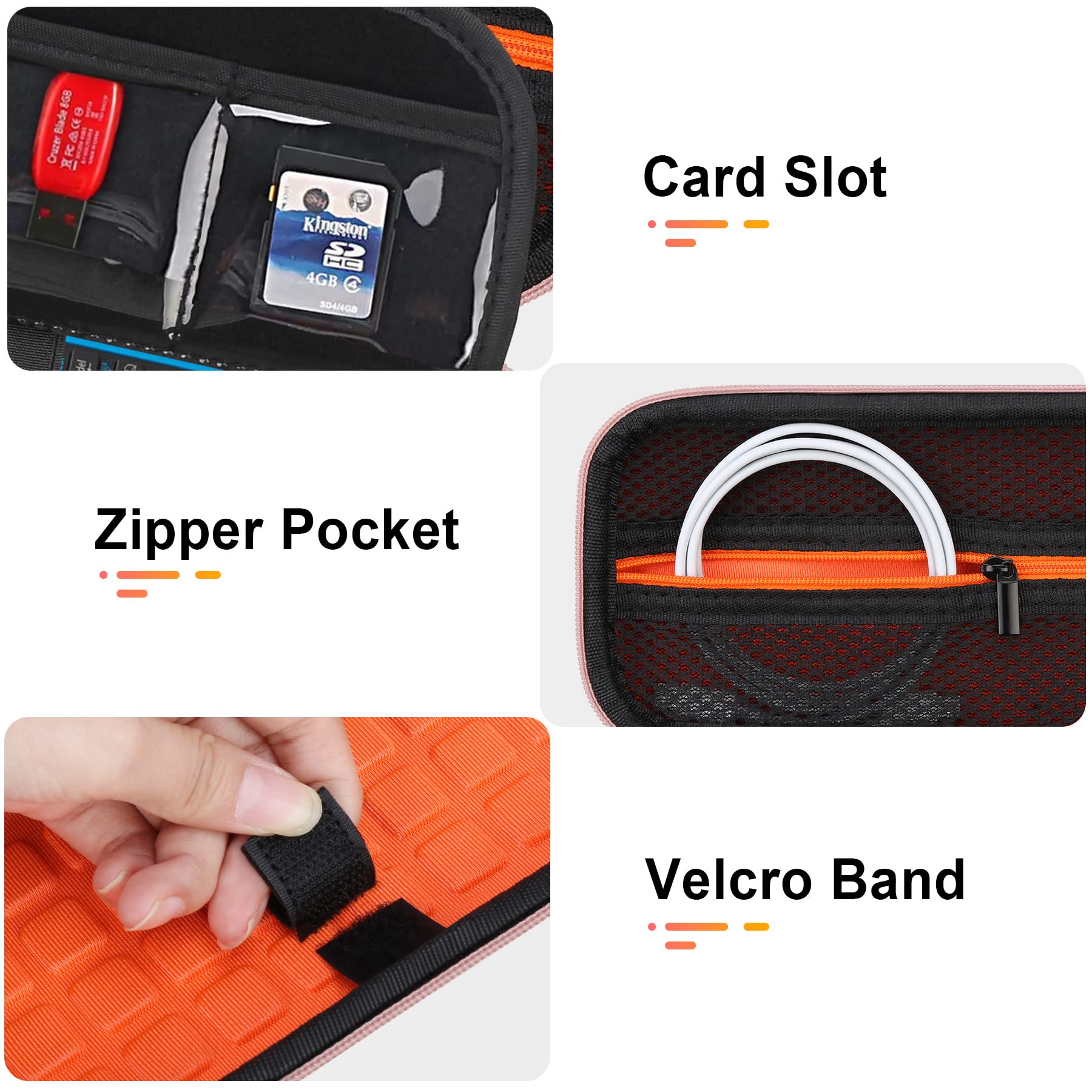 Bovke Graphing Calculator Hard Travel Case For Texas Instruments Ti-84 Plus Ce/Ti-83 Plus Ce/Casio Fx-9750Gii, Extra Pocket For