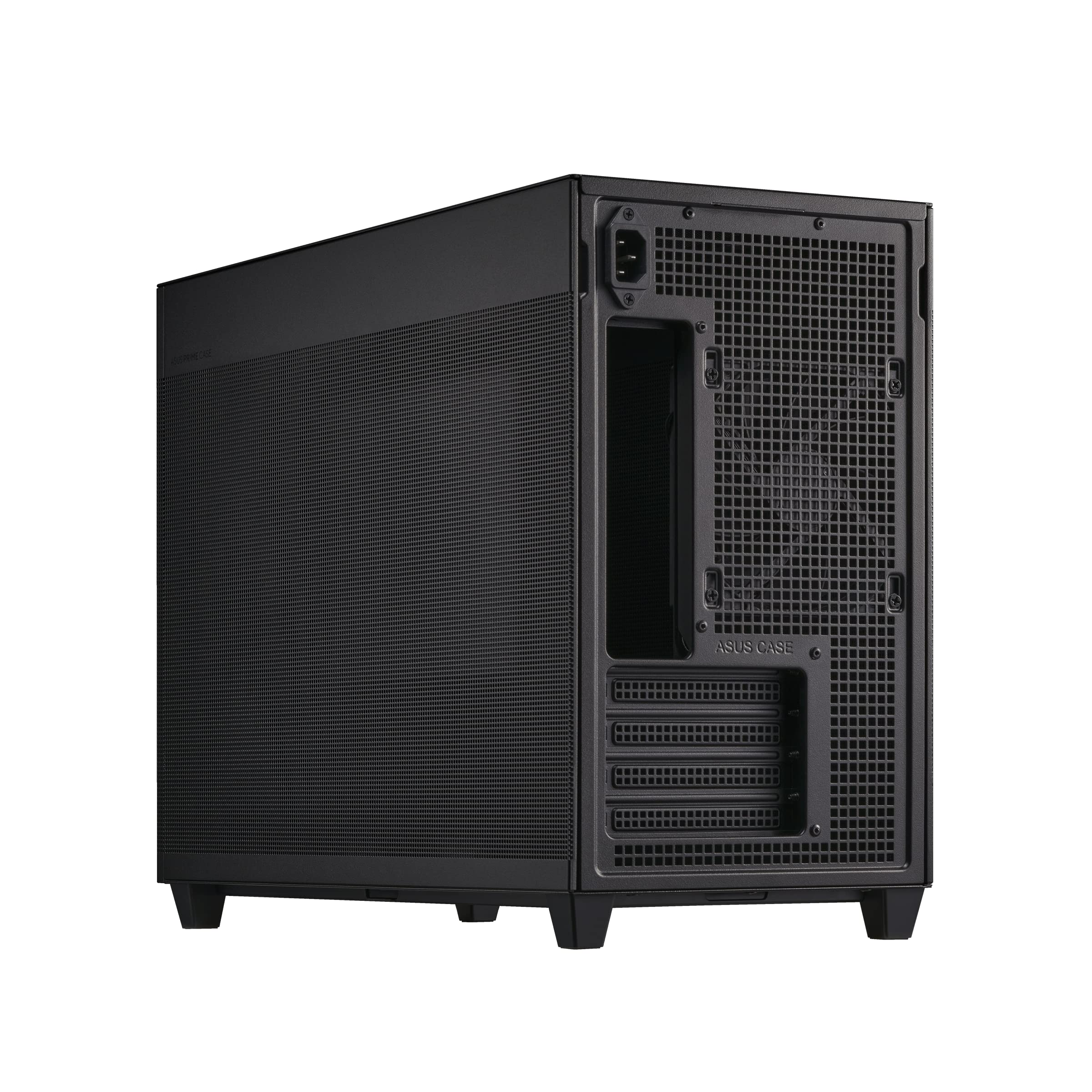 Asus Prime Ap201 33-Liter Micro Atx Black Pc Case With Tool-Free Side Panels And A Quasi-Filter Mesh, With Support For 360 Mm Co