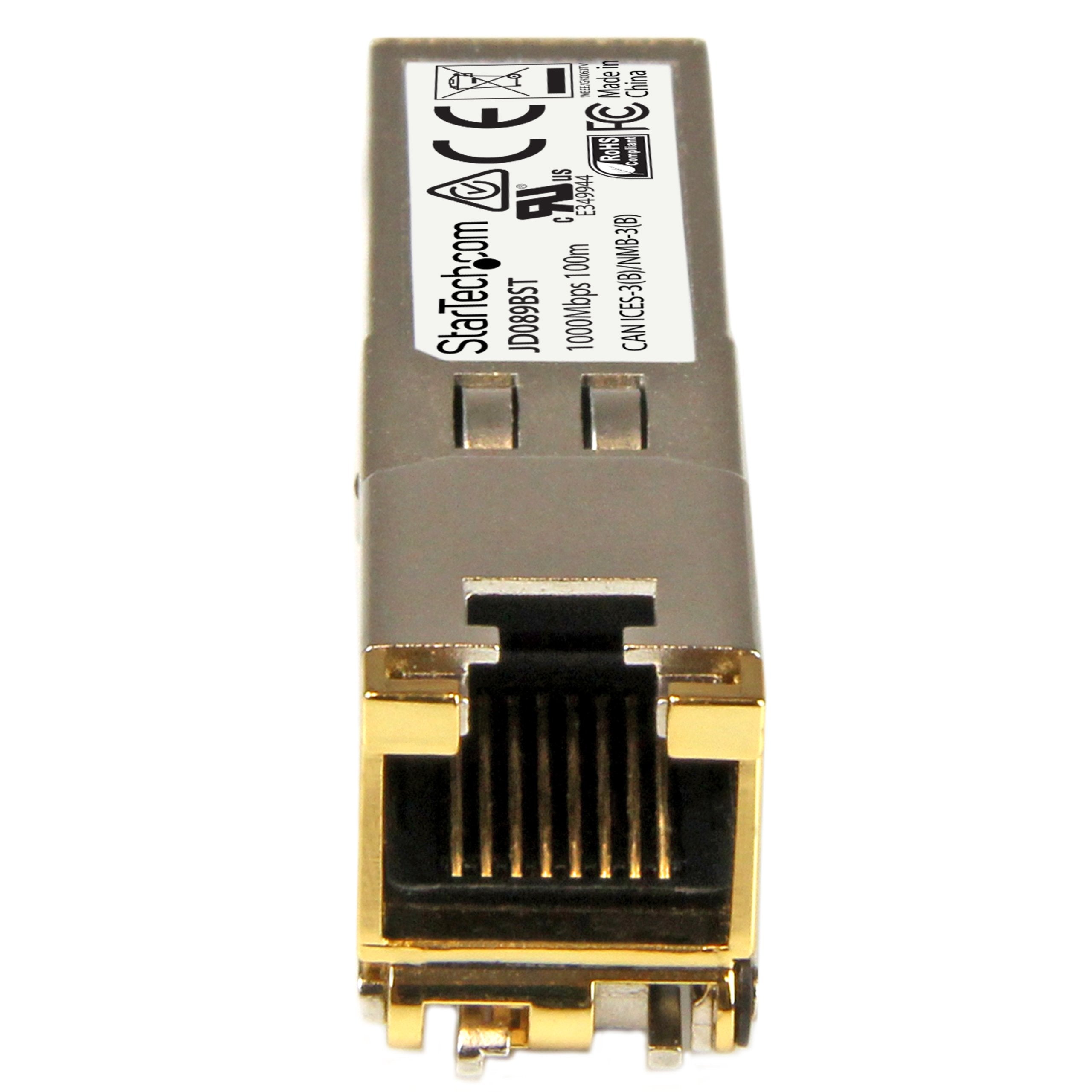 Startech.Com Hpe Jd089B Compatible Sfp Module   1000Base T   Sfp To Rj45 Cat6/Cat5E   1Ge Gigabit Ethernet Sfp   Rj 45 100M   Hp