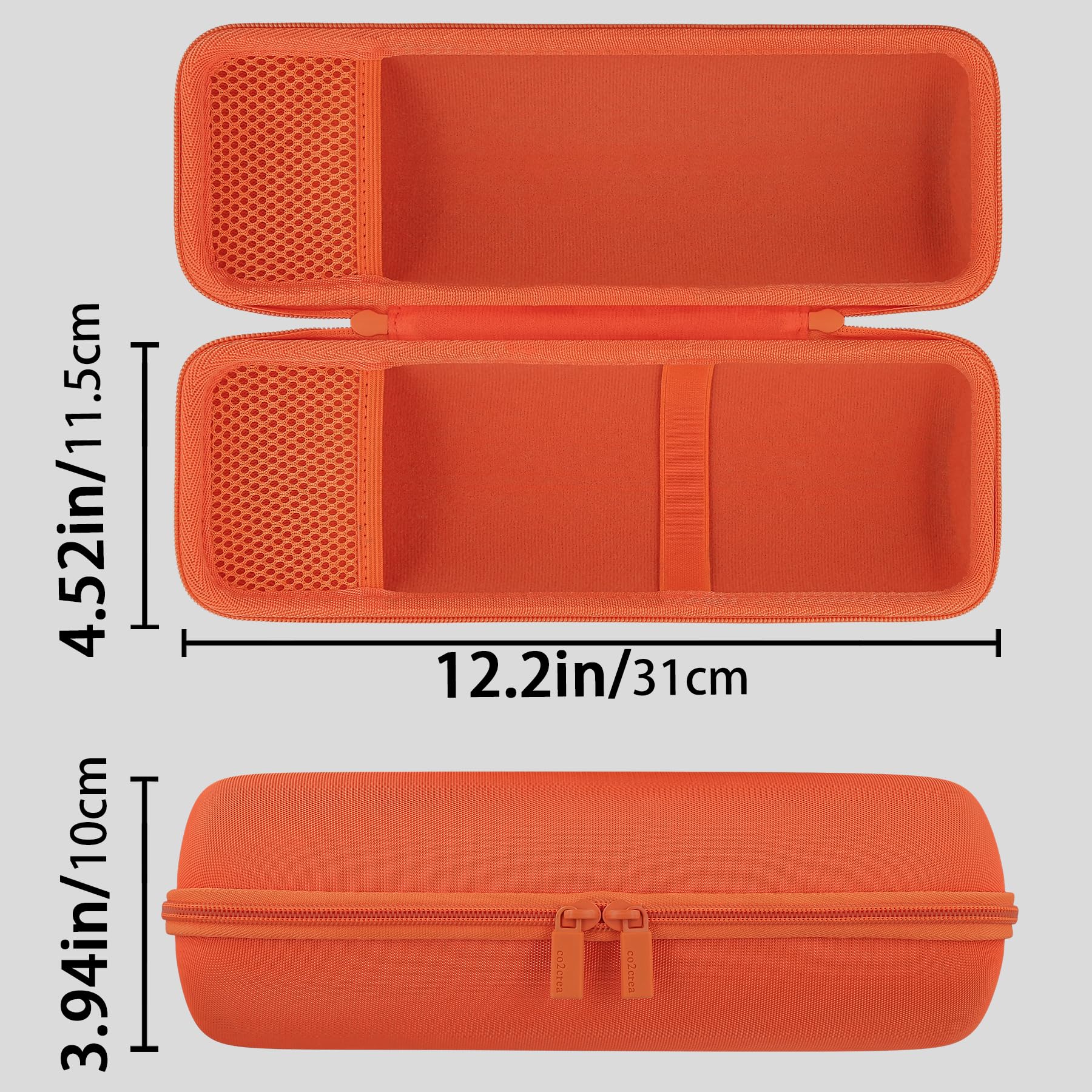Co2Crea Hard Case Replacement For Sony Ult Field 1 Wireless Ultra Portable Bluetooth Compact Speaker (Orange Case)
