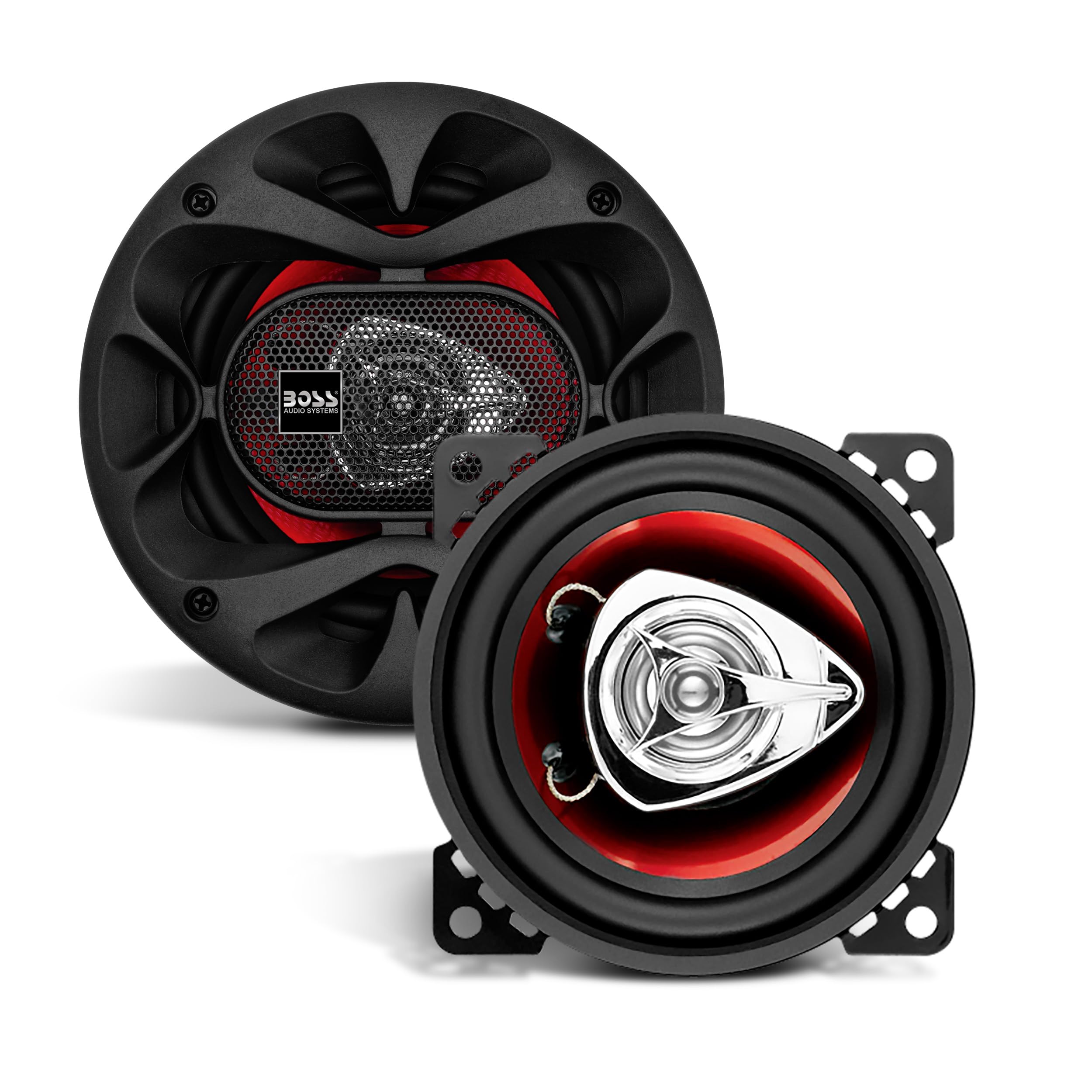 Boss Audio Systems Ch4220 Car Speakers   200 Watts Of Power Per Pair And 100 Watts Each, 4 Inch, Full Range, 2 Way, Sold In Pair