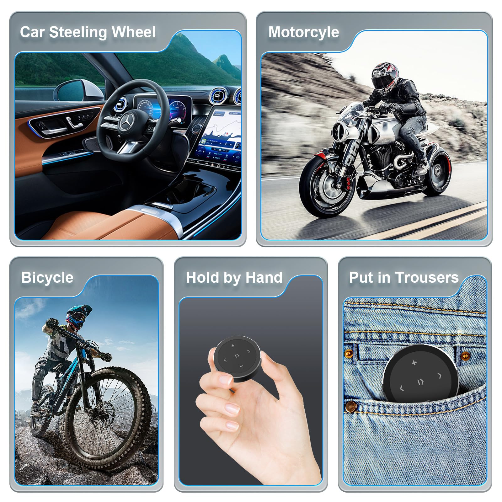 Bejigo Wireless Bluetooth Media Control Button With Selfie Functionality By Ultraconnect   Compatible With Iphone And Android