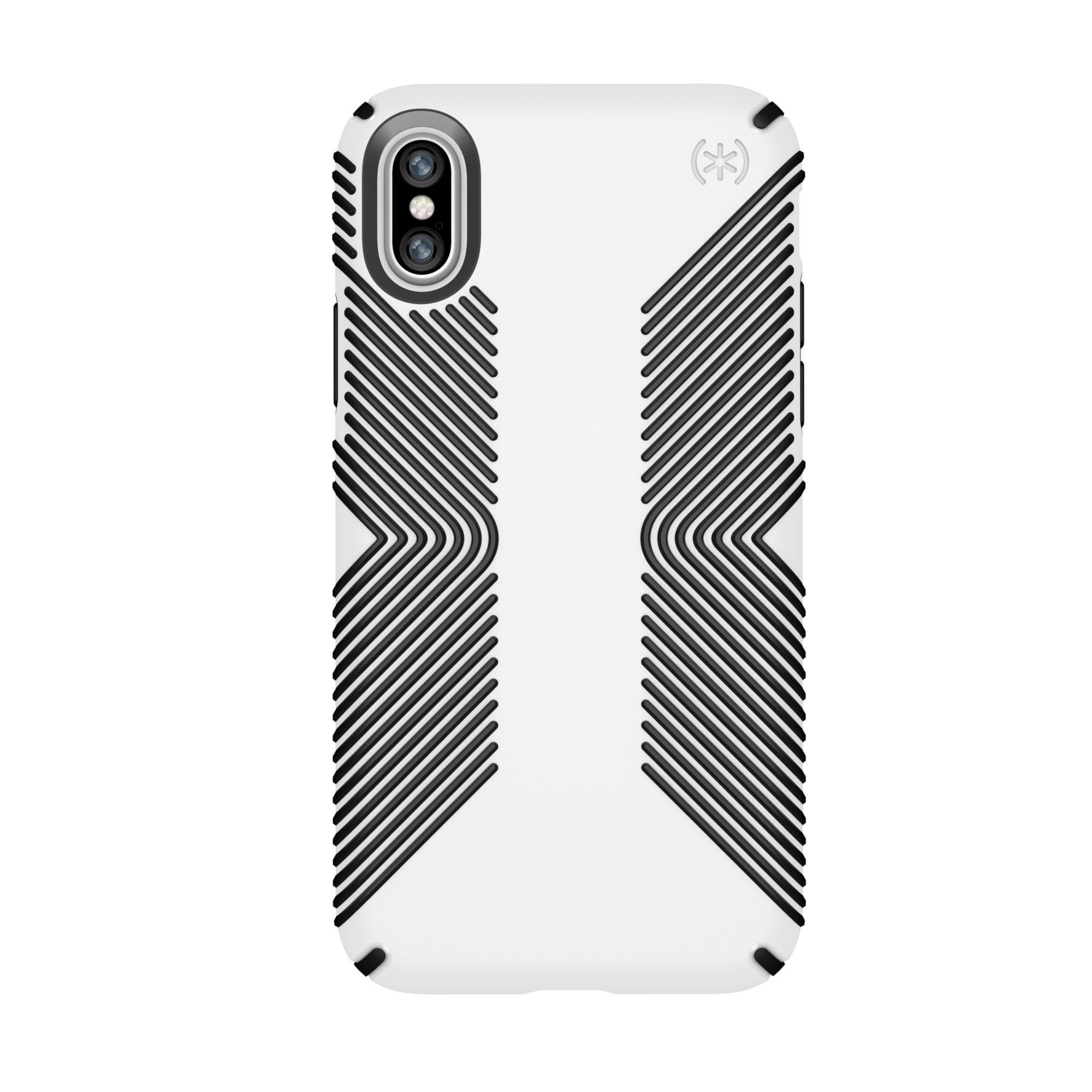 Speck Products Presidio Grip Case for iPhone XS/iPhone X, White/Black