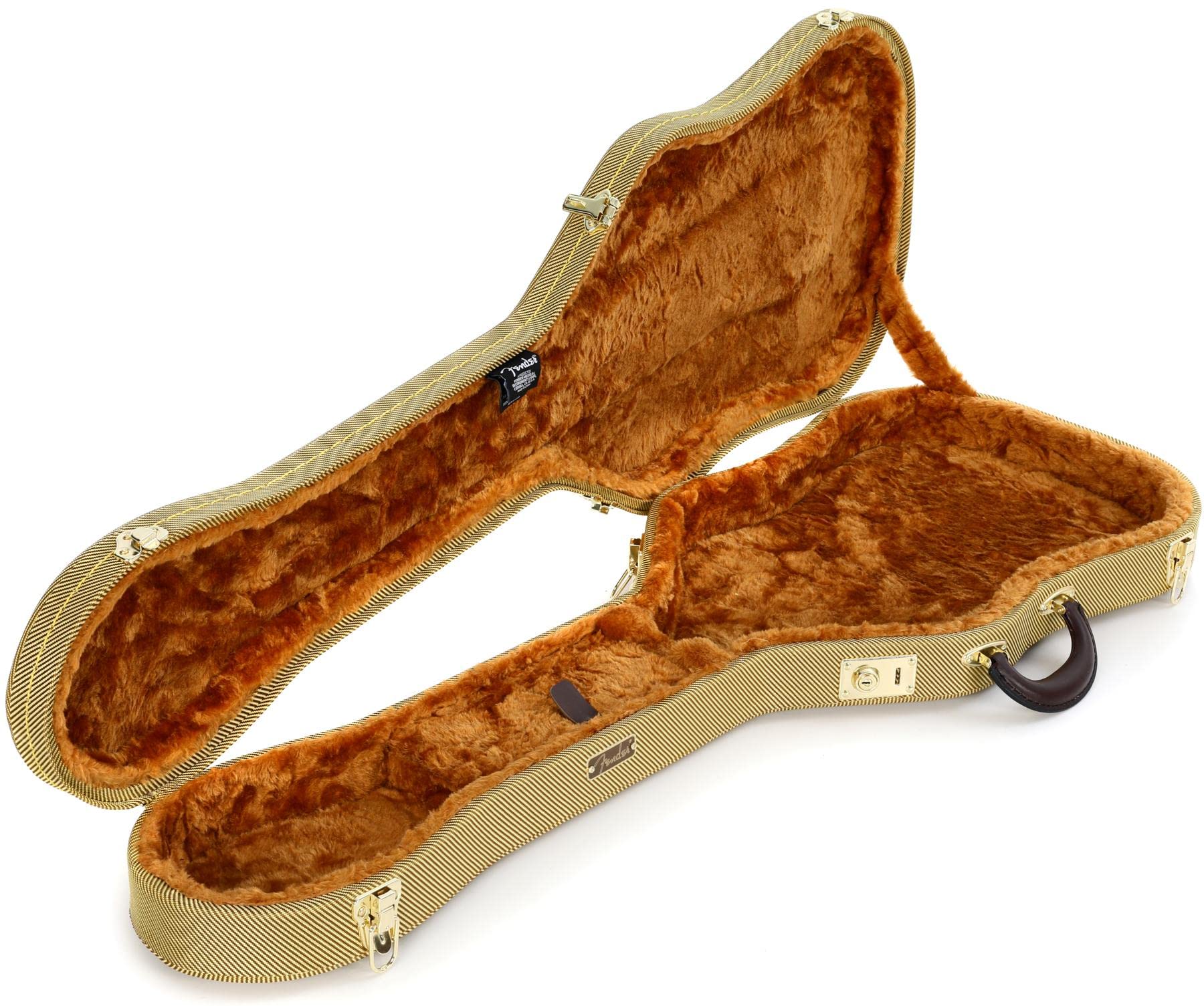 Fender Thermometer Electric Guitar Case, Telecaster, Tweed,Brown