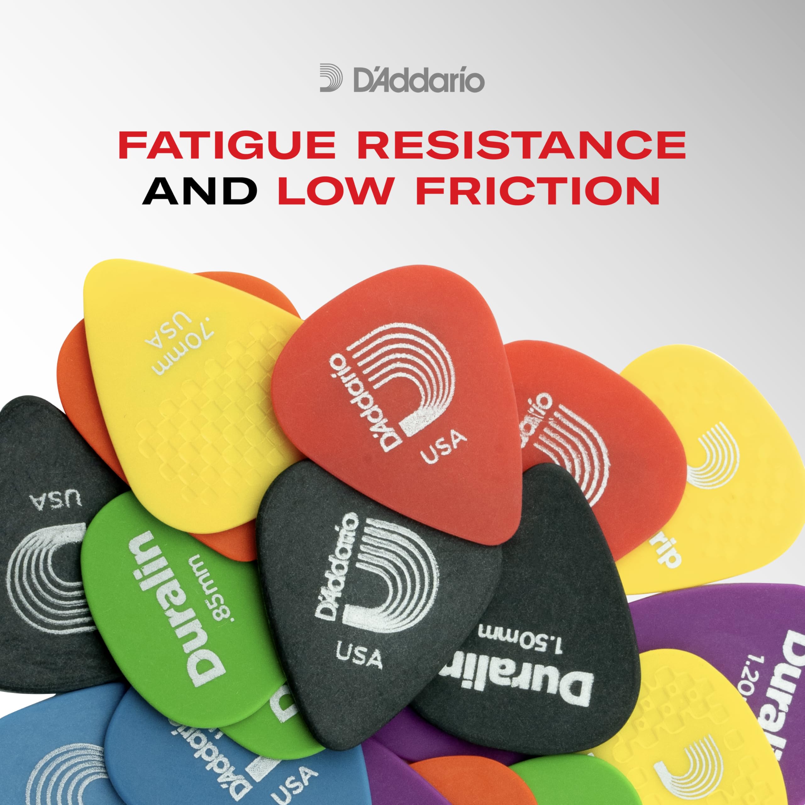 D Addario Duralin Guitar Picks - Guitar Accessories - Guitar Picks For Acoustic Guitar, Electric Guitar, Bass Guitar - Great St