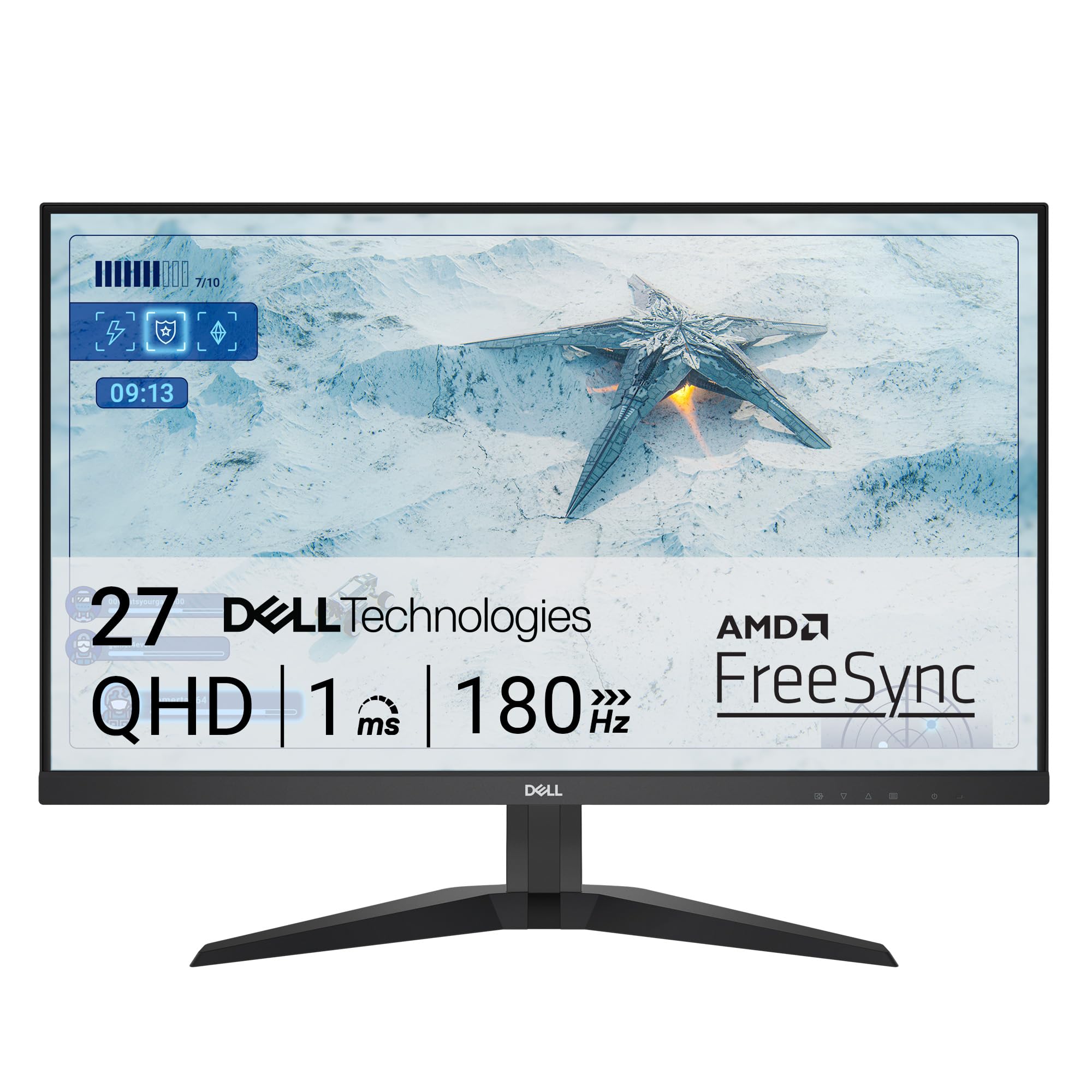 Dell G2725D Gaming Monitor   27 Inch Qhd (2560X1440) Up To 180 Hz, 2Ms Response Time, 99% Rgb Display, Displayport/Hdmi Connecti