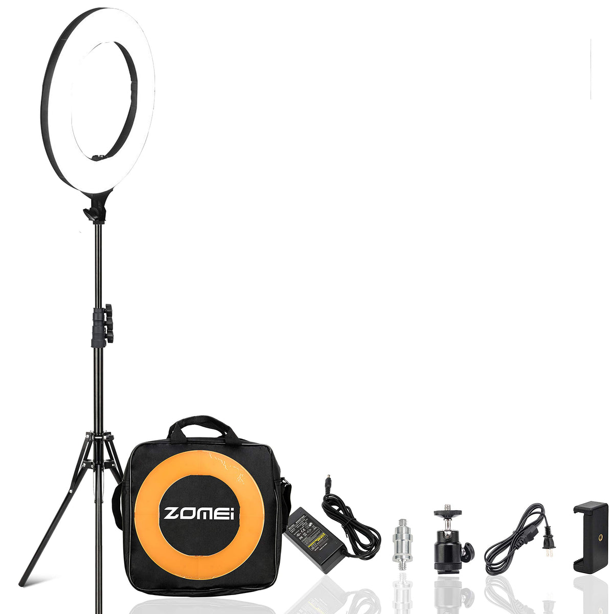Zomei 14 Inch Led Ring Light, Dimmable 41W 5500K Output Makeup And Youtube Video Light Professional Photography Lights With Stan