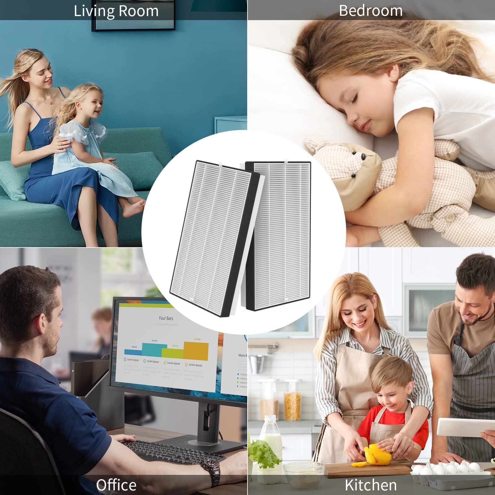 3 Packs F1 Repalcement Filters Compatible With Filtrete C01 T02 Series Fap C01 F1,Fap T02 F1, Fap C01Ba G1 And Fap T02Wa G1, Par