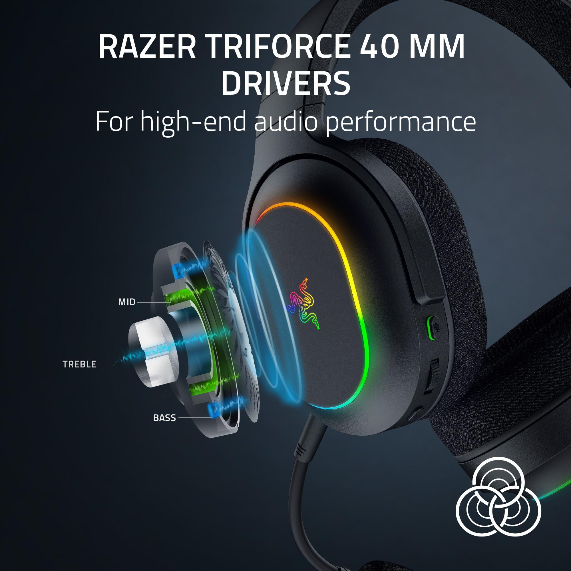 Razer Barracuda X Chroma Wireless Gaming Headset: 2.4Ghz Wireless & Bluetooth   Lightweight   Chroma Rgb   40Mm Drivers   Cardio