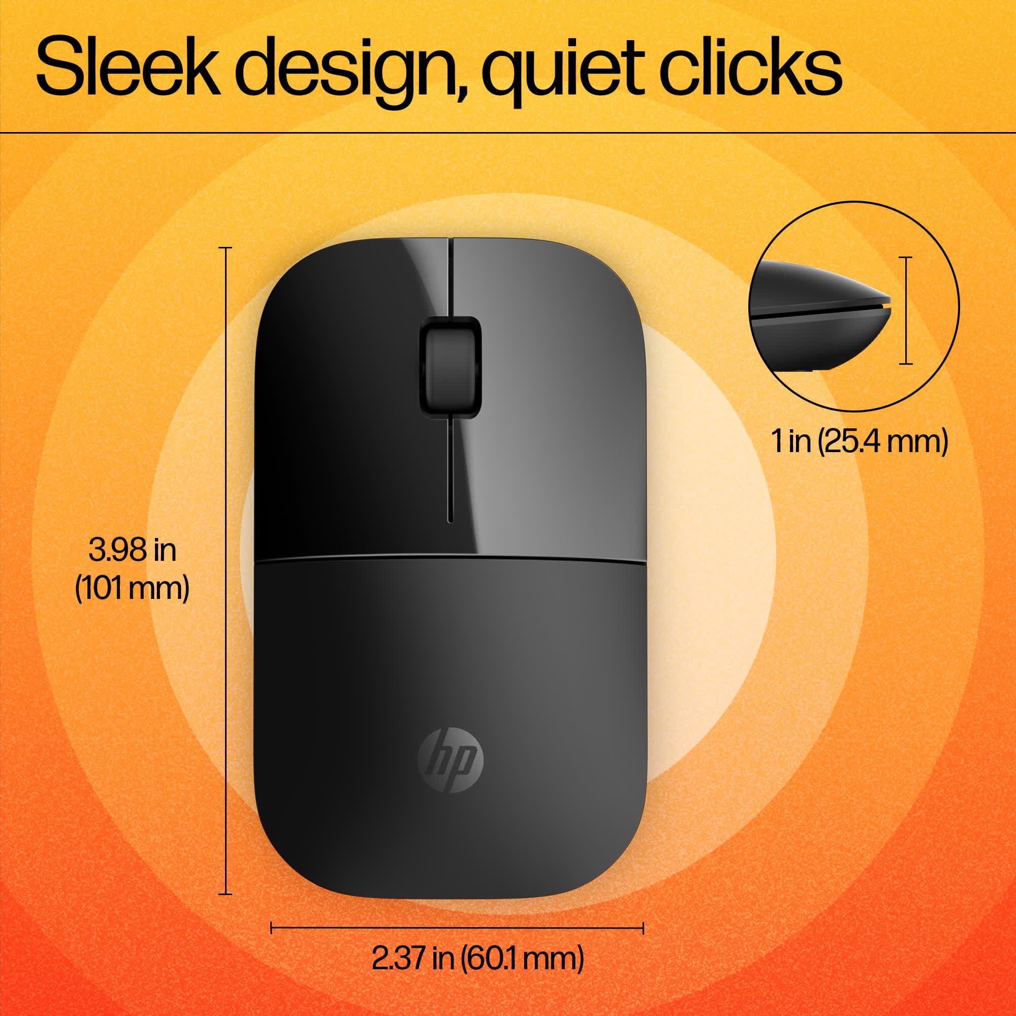 Z3700 Wireless Mouse Black Onyx Glossy