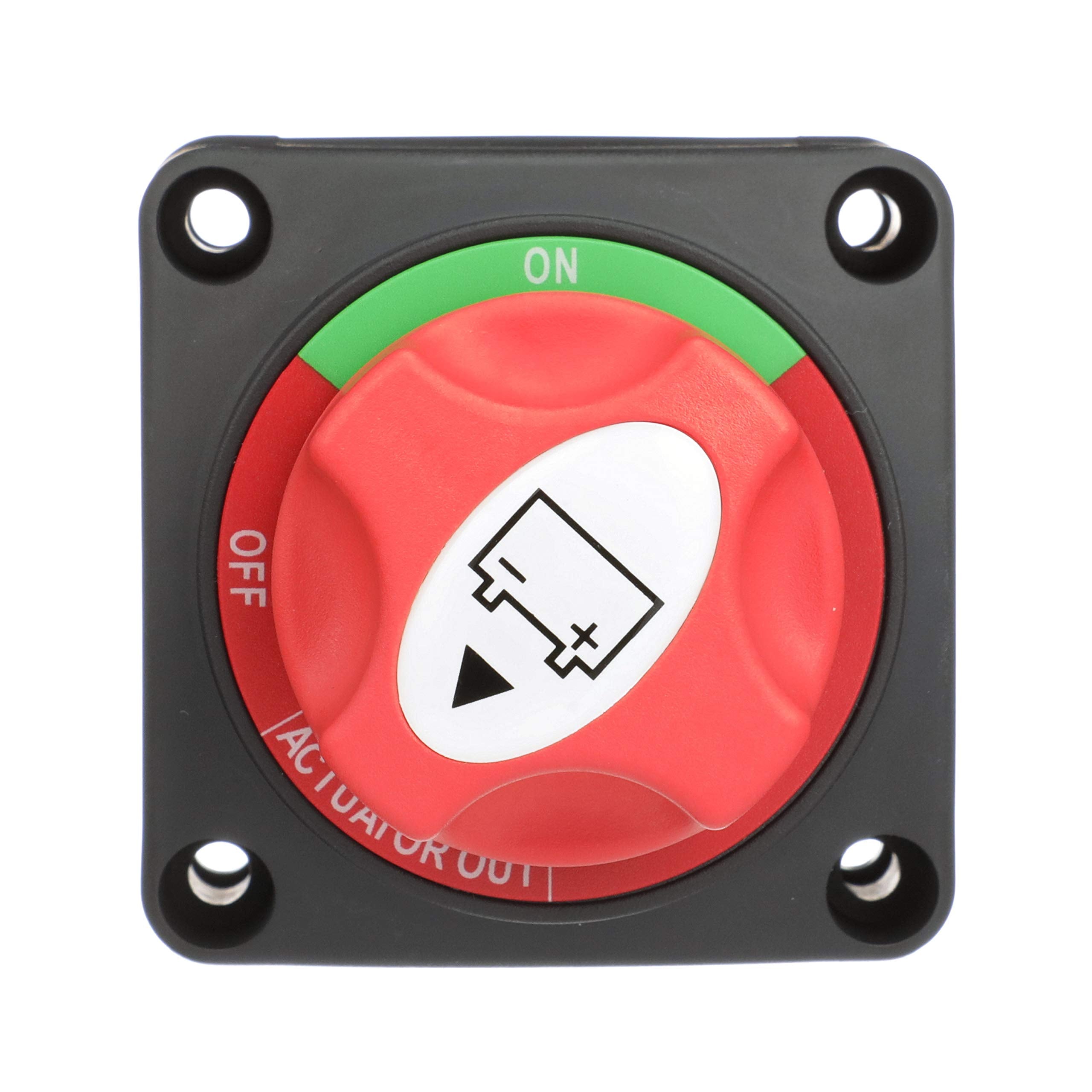 Attwood 14233 7 Battery Switch     On/Off Power Switch For Single Battery, Removable Control Knob, 12  To 50 Volt Dc