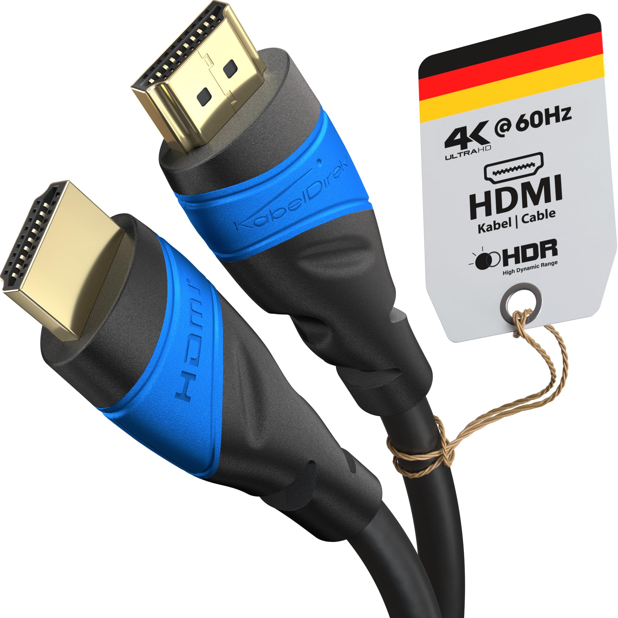 Hdmi Cable 4K � 19.5Ft � With A.I.S Shielding � Designed In Germany (Supports All Hdmi Devices Like Ps5, Xbox, Switch � 4K@60Hz, High Speed Hdmi Cord With Ethernet, Black) By Cabledirect