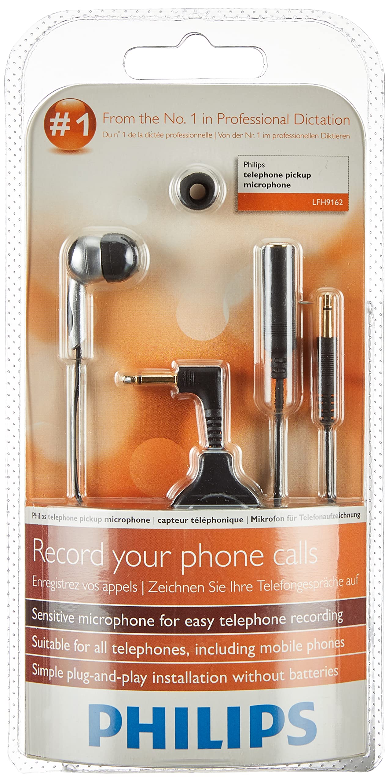 Philips Lfh9162/00 Interview Microphone Voice Recorder