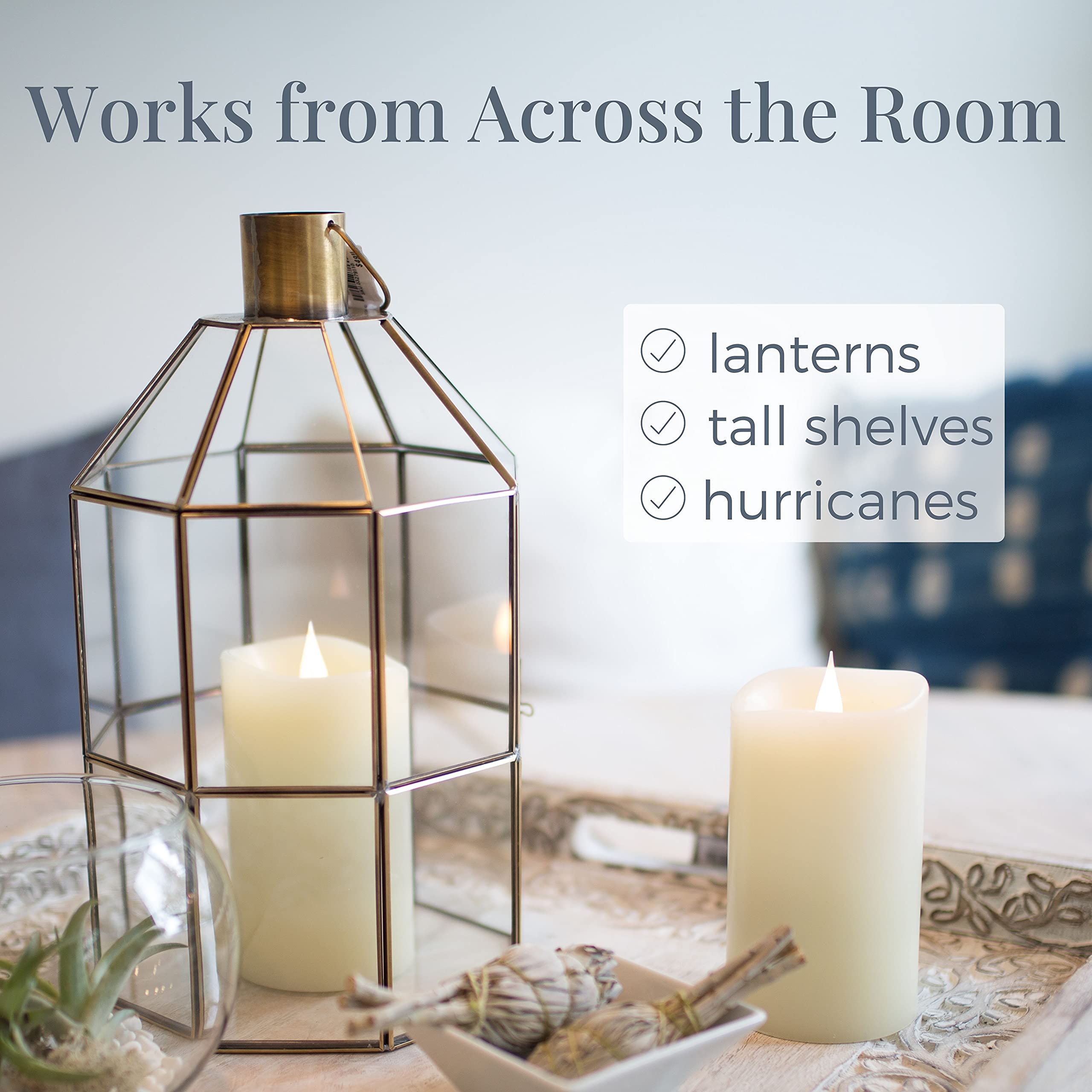 Simply Collected Remote Control   Ready To Use Only 3D Flameless Candle Collection, Battery Included, Easy On/Off Function (Not