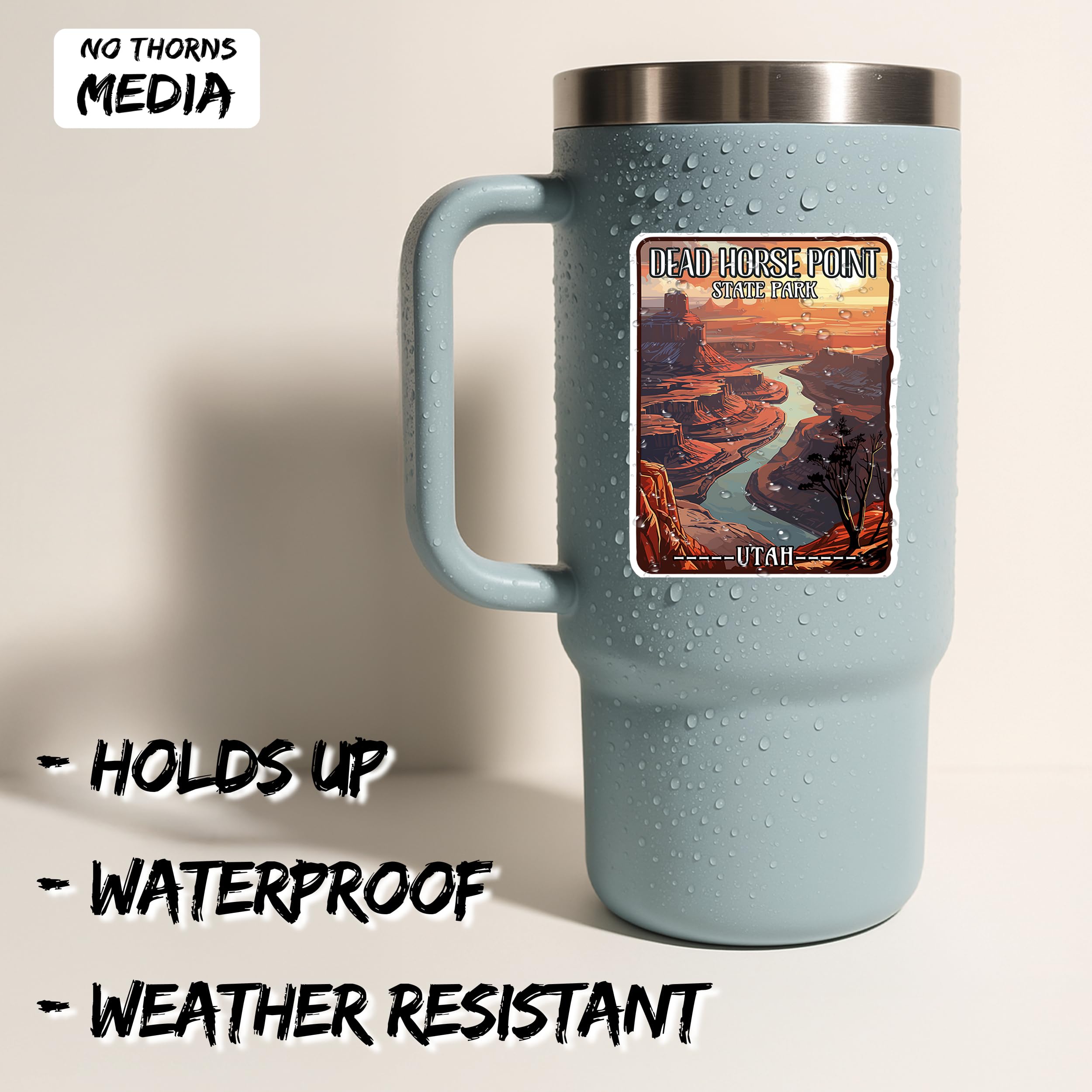 Dead Horse Point State Park Utah Sticker 4 Inch Travel Souvenir City - Waterproof Vinyl Decal For Laptop Water Bottle Car Tumble