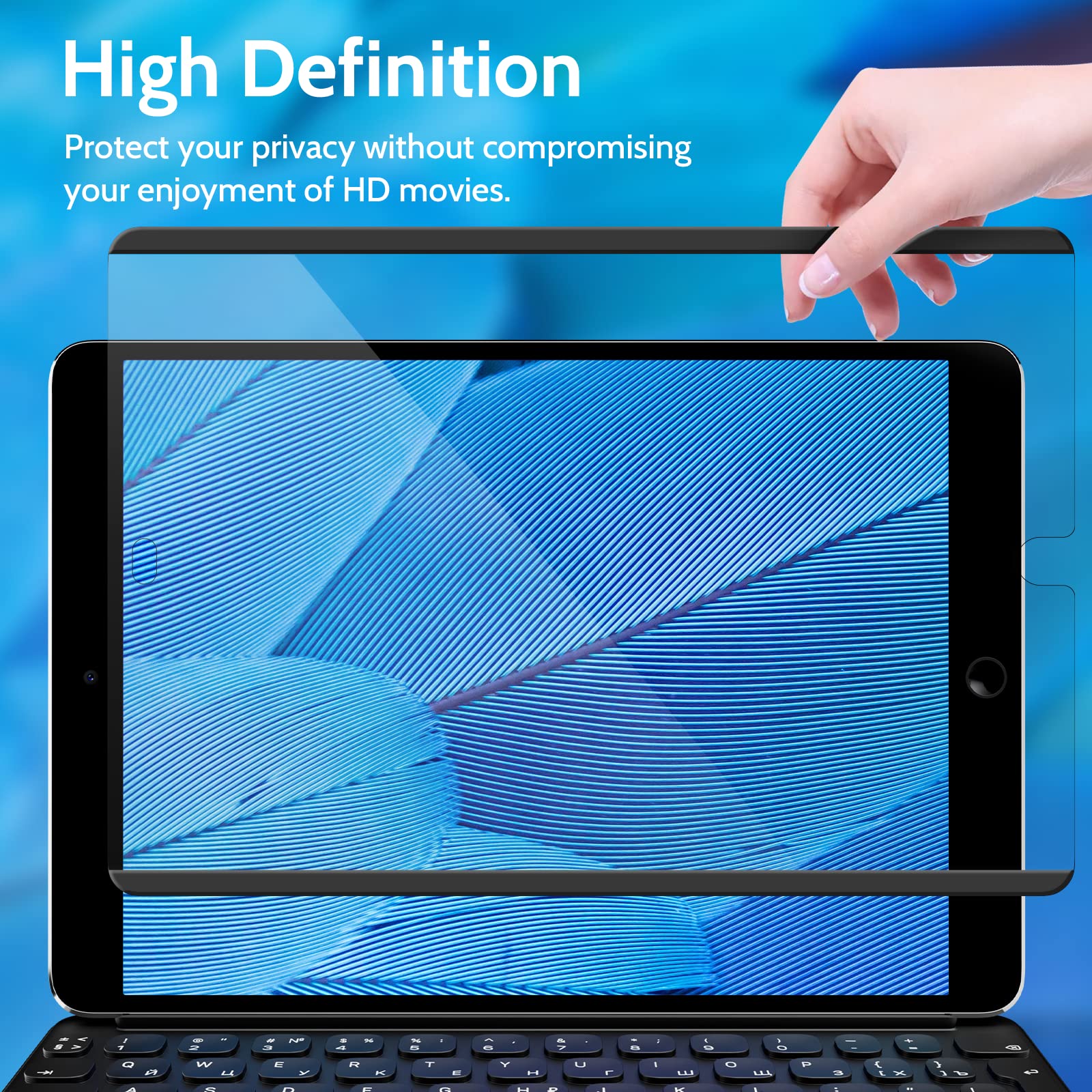 Peslv Magnetic Privacy Screen Protector For Ipad 9Th 8Th 7Th Generation 10.2 Inch & Ipad Air 3Th & Ipad Pro 10.5 In, Removable A