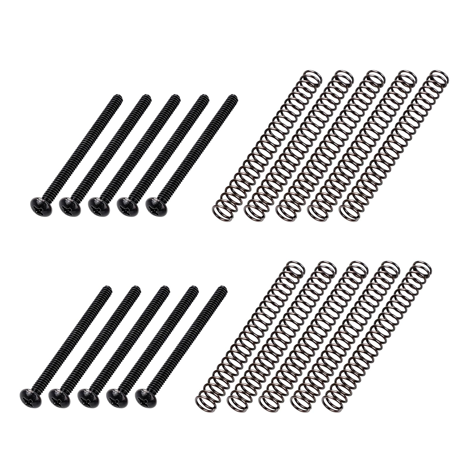 Banworks USA/Imperial Thread Guitar Humbucker Pickup Screws Vintage Phillips-Head Humbucker Pickup Height Screws with Springs fo