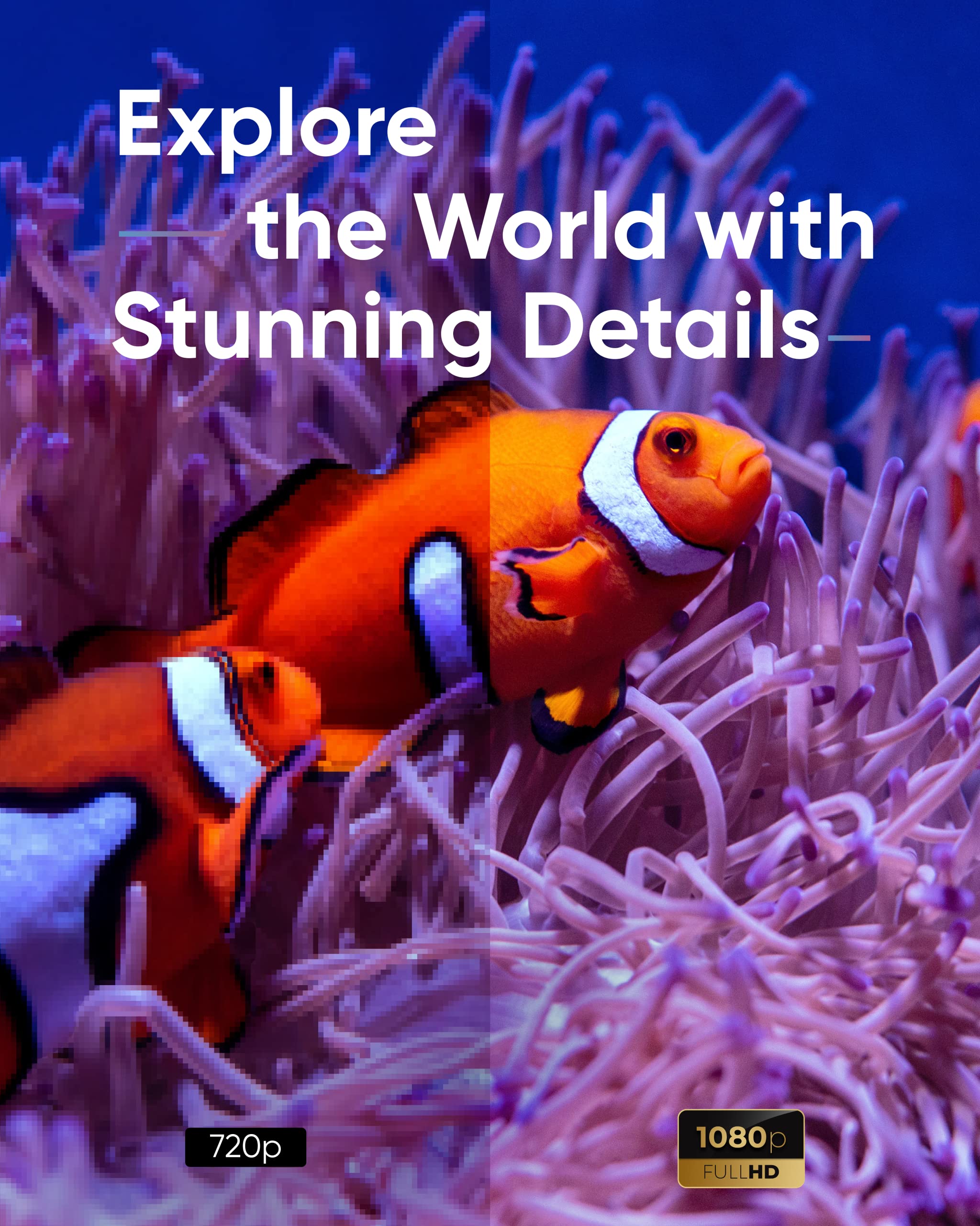 Nomvdic X300 Outdoor Projector, Battery Powered Projector, Portable Projector With Wifi And Bluetooth, 16W Harman Kardon Speaker